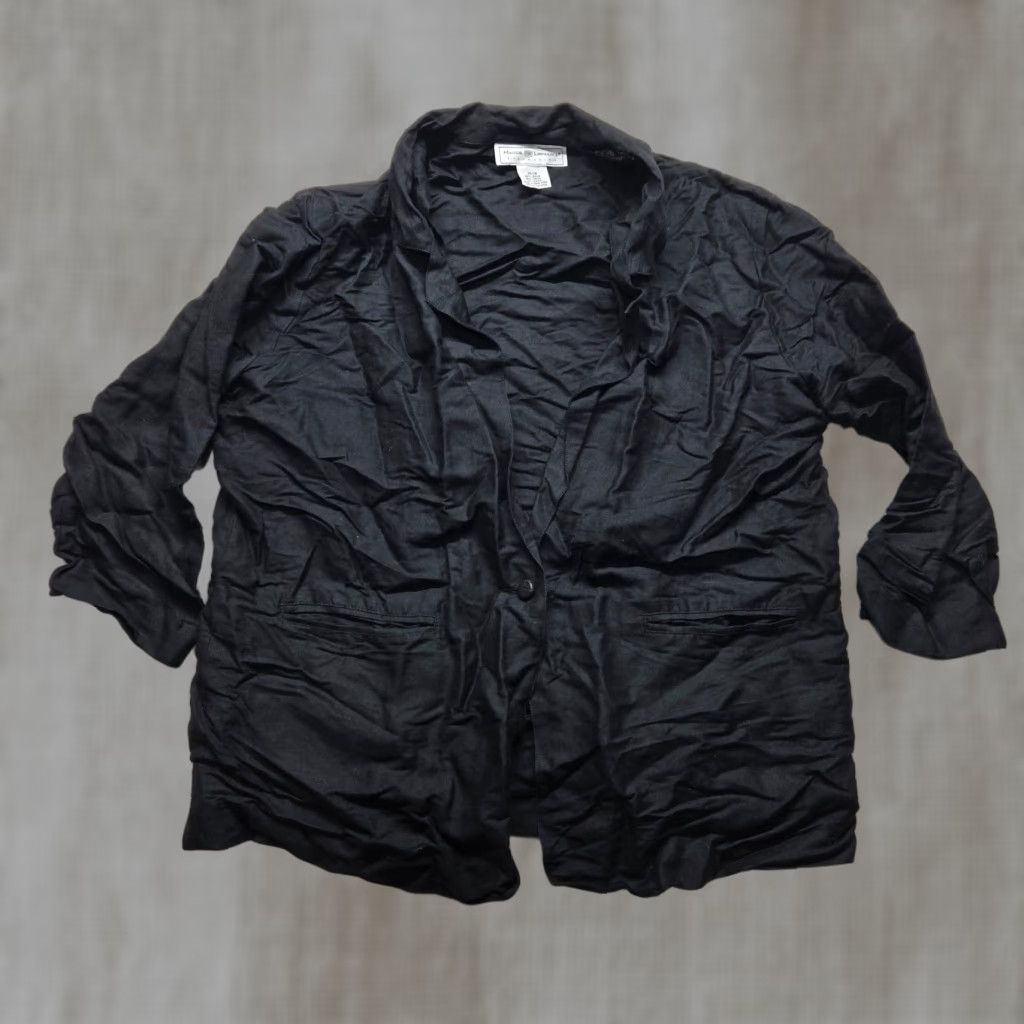 Vintage Maggie Lawrence Dressy Black Coat Jacket Women's Adult 14/16 Button Size XL / US 12-14 / IT 48-50 - 1 Thumbnail