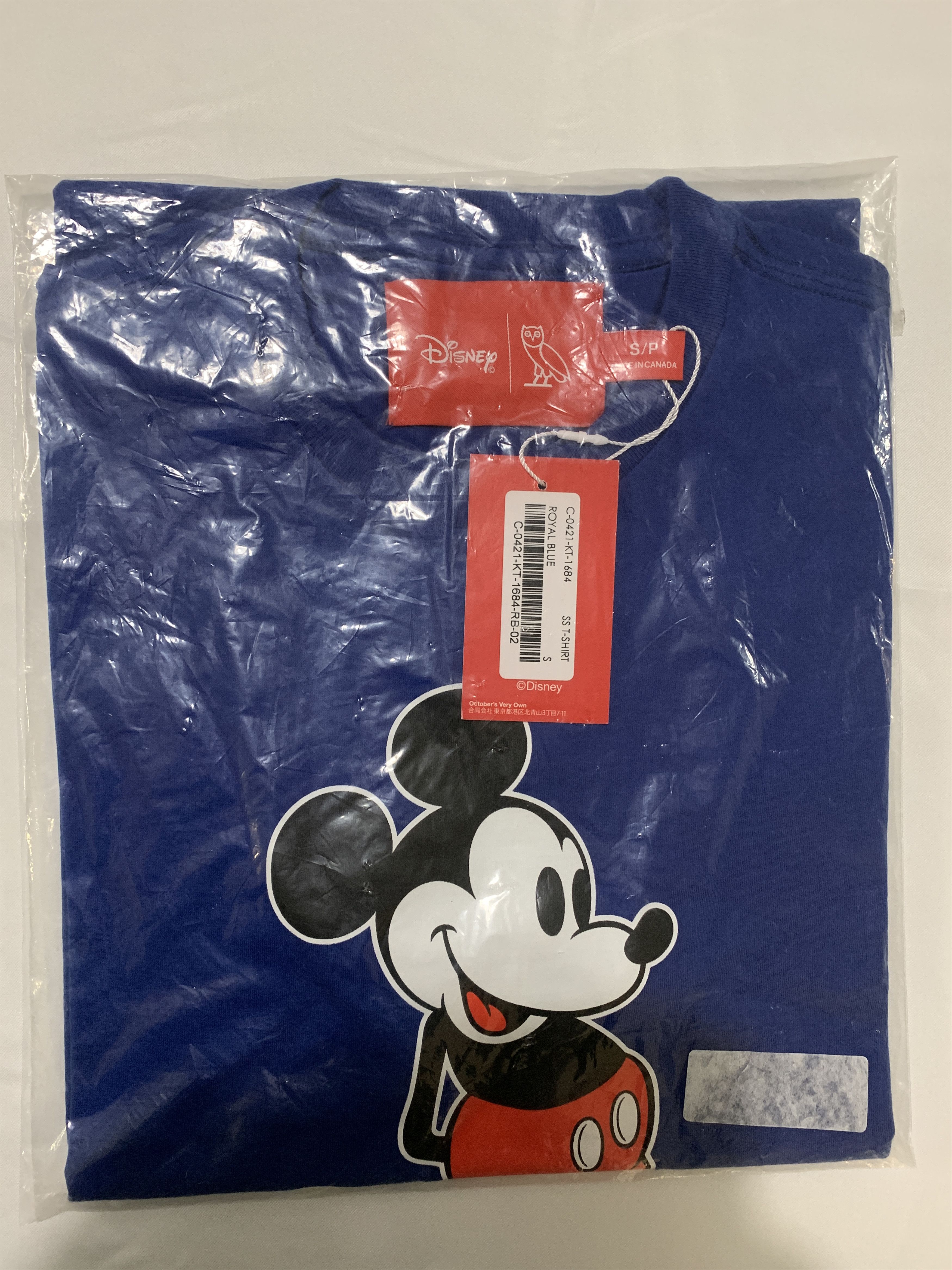 Disney DISNEY X OVO CLASSIC MICKEY T-SHIRT ROYAL BLUE Size US S / EU 44-46 / 1 - 1 Thumbnail