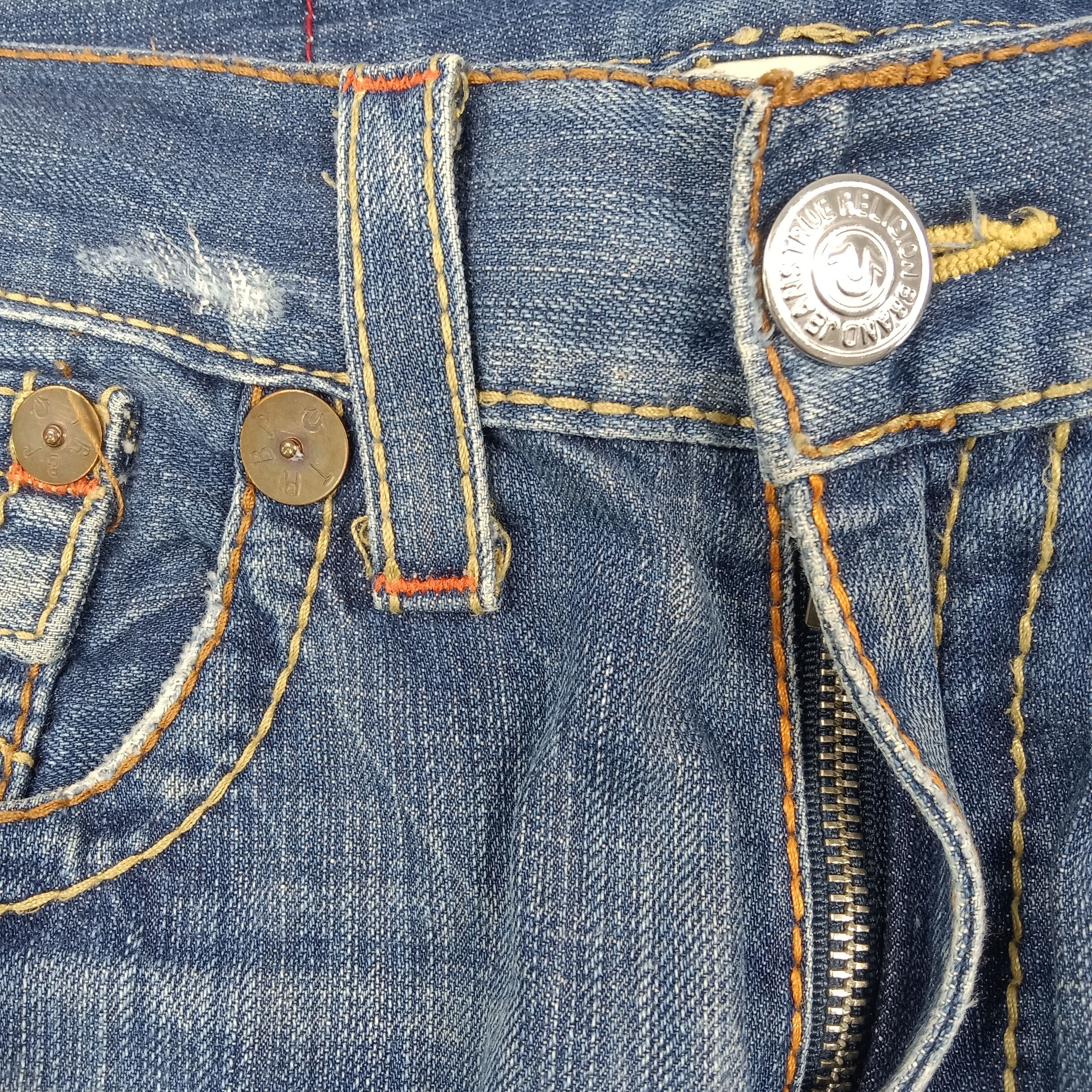True Religion True Religion American Blue Baggy Denim Jeans C280N28 Size US 33 - 7 Thumbnail