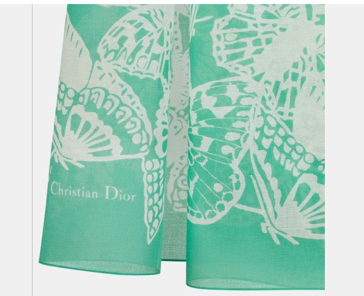 Dior o1w1db10425 41GRA331 Size: OS / Butterflies Sarong Size ONE SIZE - 4 Thumbnail