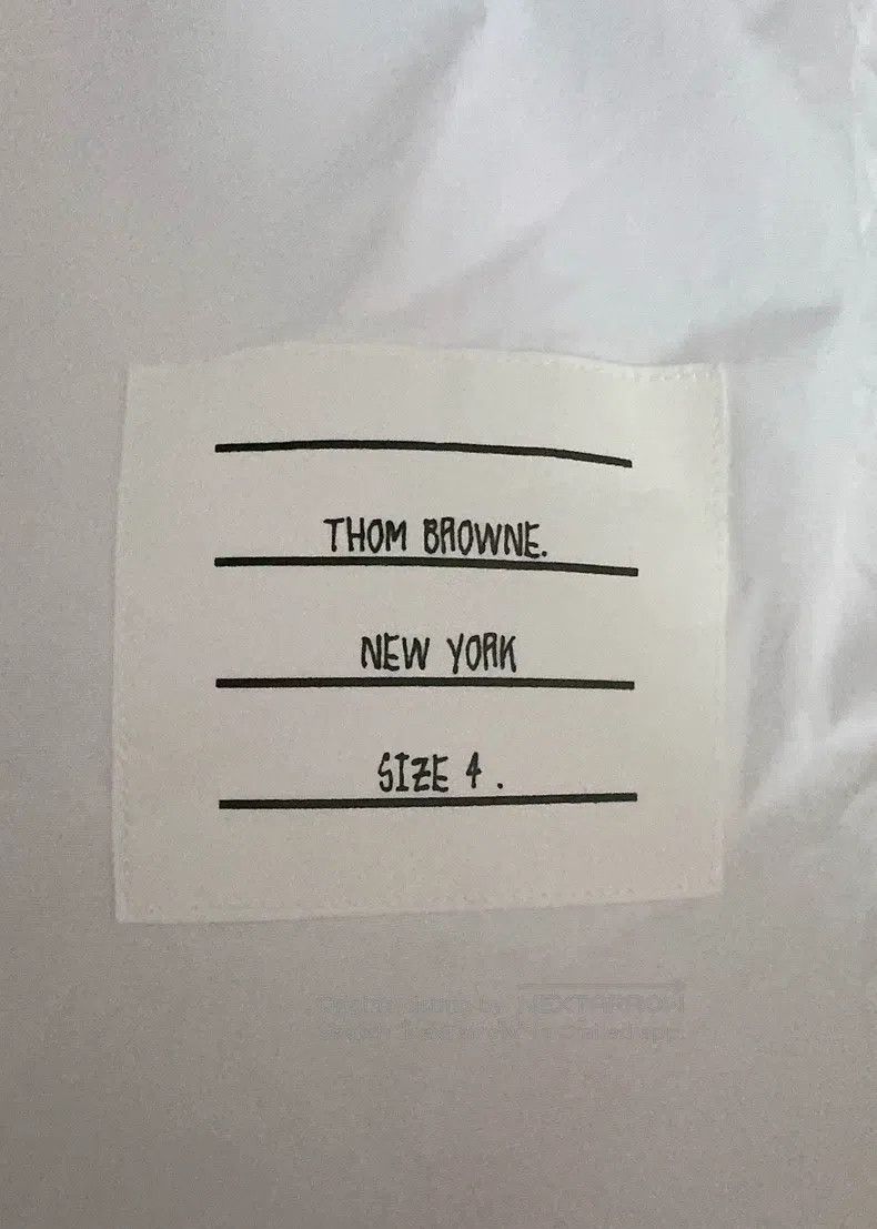 Thom Browne Thom Browne Long Sleeve White Shirt Size US XL / EU 56 / 4 - 6 Thumbnail