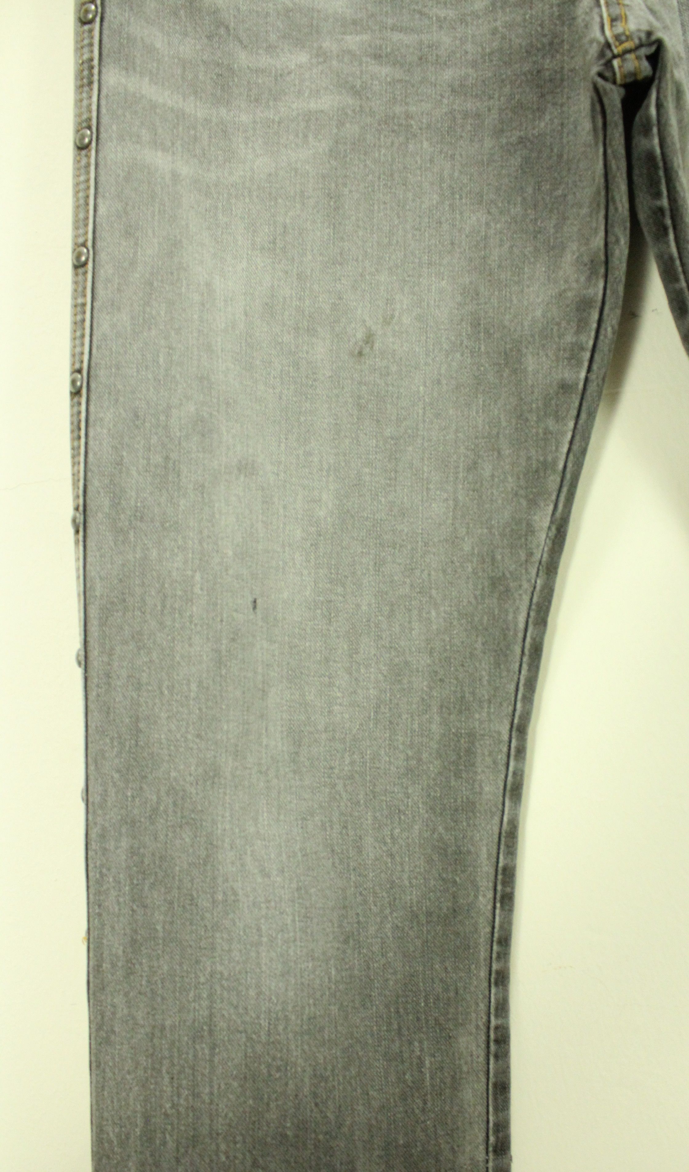 If Six Was Nine × In The Attic × Tornado Mart ALGONQUINS Denim Japanese Punk Gothic Grunge Outseam Riveted Size 32" / US 10 / IT 46 - 9 Thumbnail