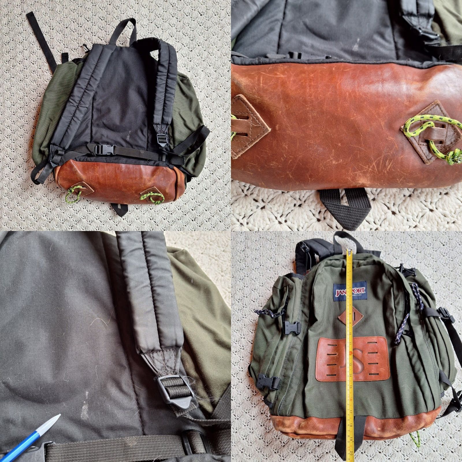 jansport backpack leather Right Pack - Durable Daypack with Padded 15
