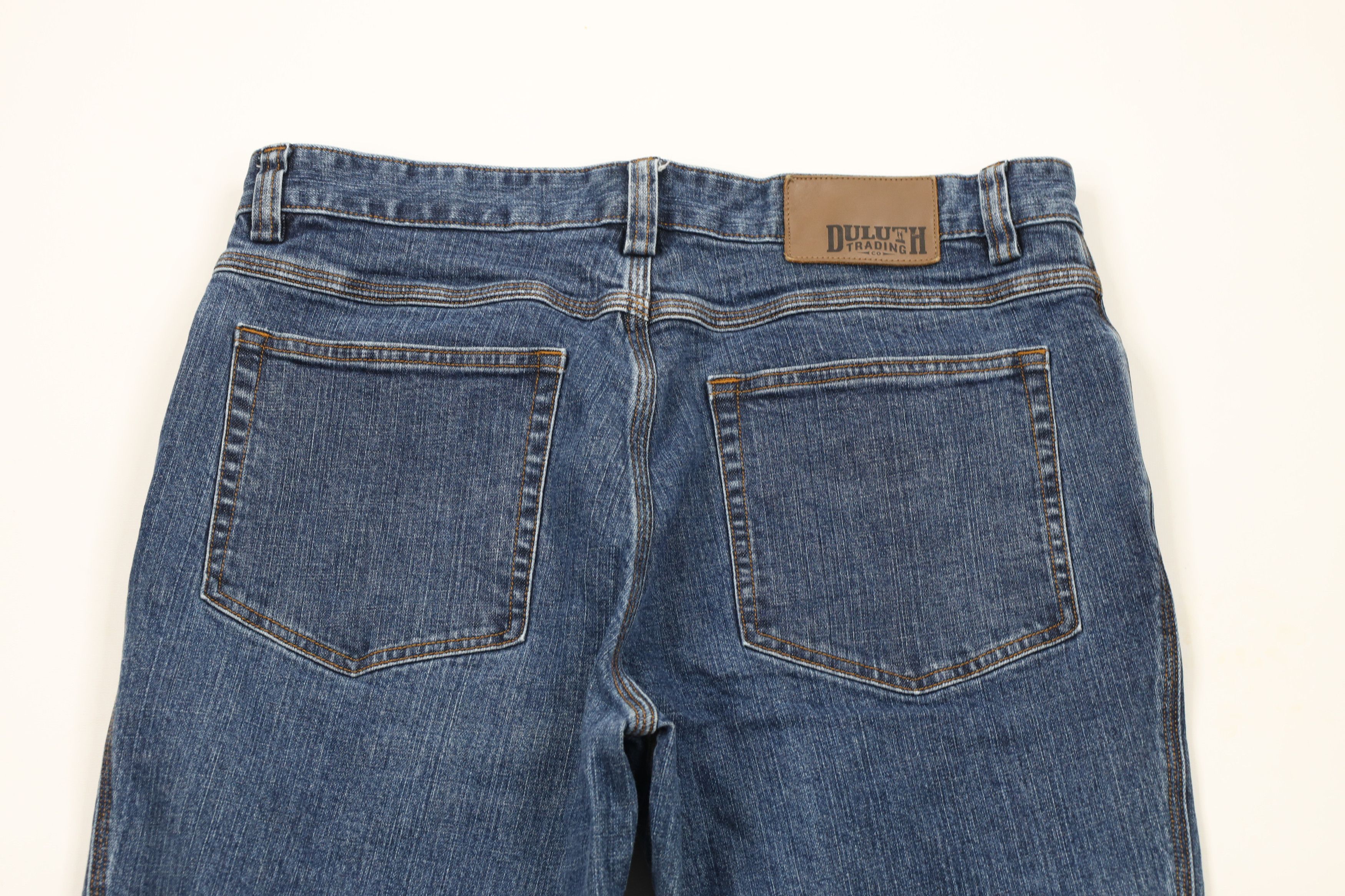 Duluth Trading Company × Vintage Duluth Trading Co Fit Flex Ballroom Workwear Denim Jeans Size US 34 / EU 50 - 10 Thumbnail