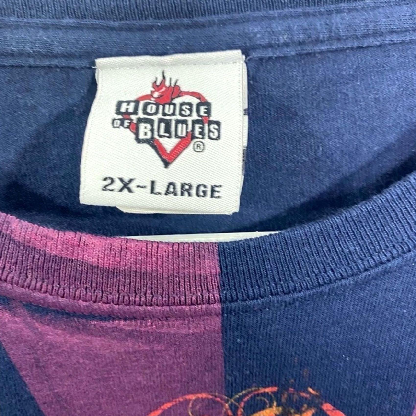 Vintage MENS House Of Blues Orlando AOP Guit ar Print Y2K Shirt 2XL All Over Print Ladies? Size US XXL / EU 58 / 5 - 5 Thumbnail