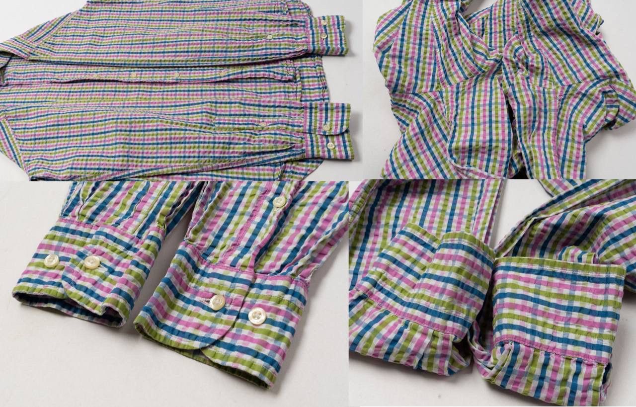 Etro 🔵ETRO Italy 39 Multicolour Check Bottom Up Shirt Made Italy Size US M / EU 48-50 / 2 - 4 Thumbnail