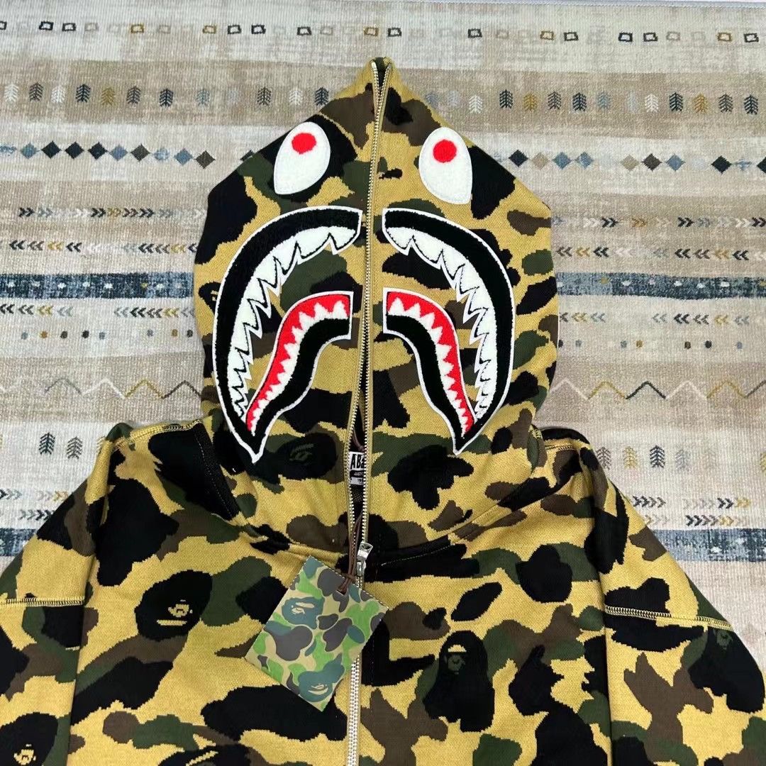 Bape COLOR CAMO SHARK FULL ZIP HOODIE Size US XL / EU 56 / 4 - 2 Thumbnail