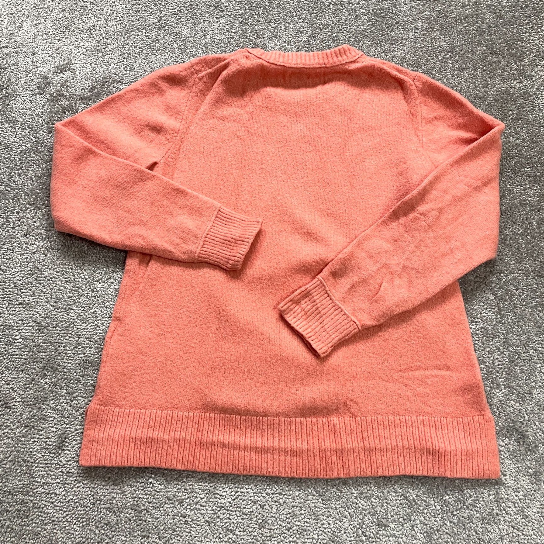 J.Crew VINTAGE J.Crew Women’s Pullover Sweater Knit Long Sleeve Casual Fit Orange 00s Designer Size M / US 6-8 / IT 42-44 - 2 Thumbnail