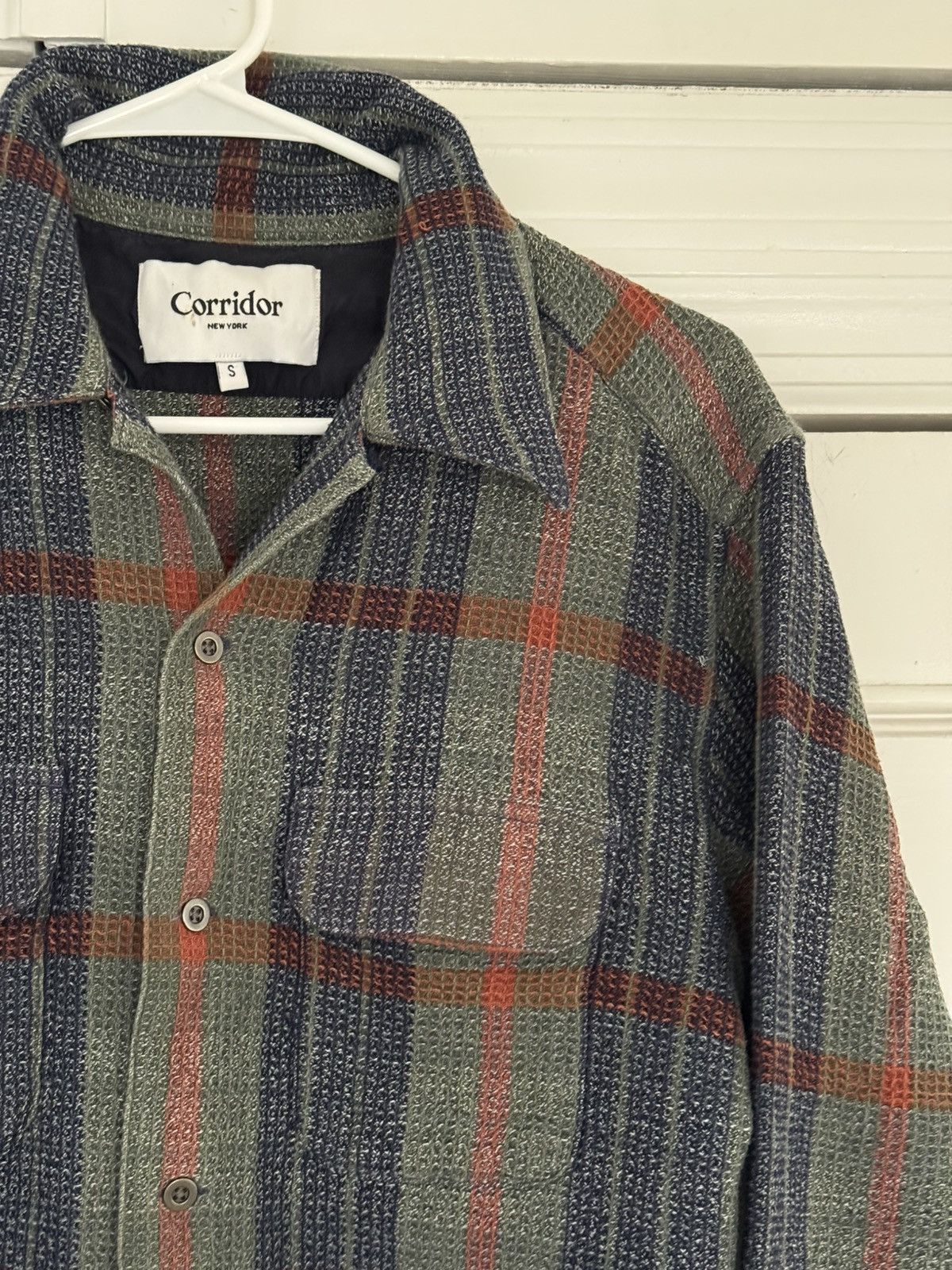 Corridor Corridor Twisted Yarn Waffle Olive Plaid Small Size US S / EU 44-46 / 1 - 3 Thumbnail
