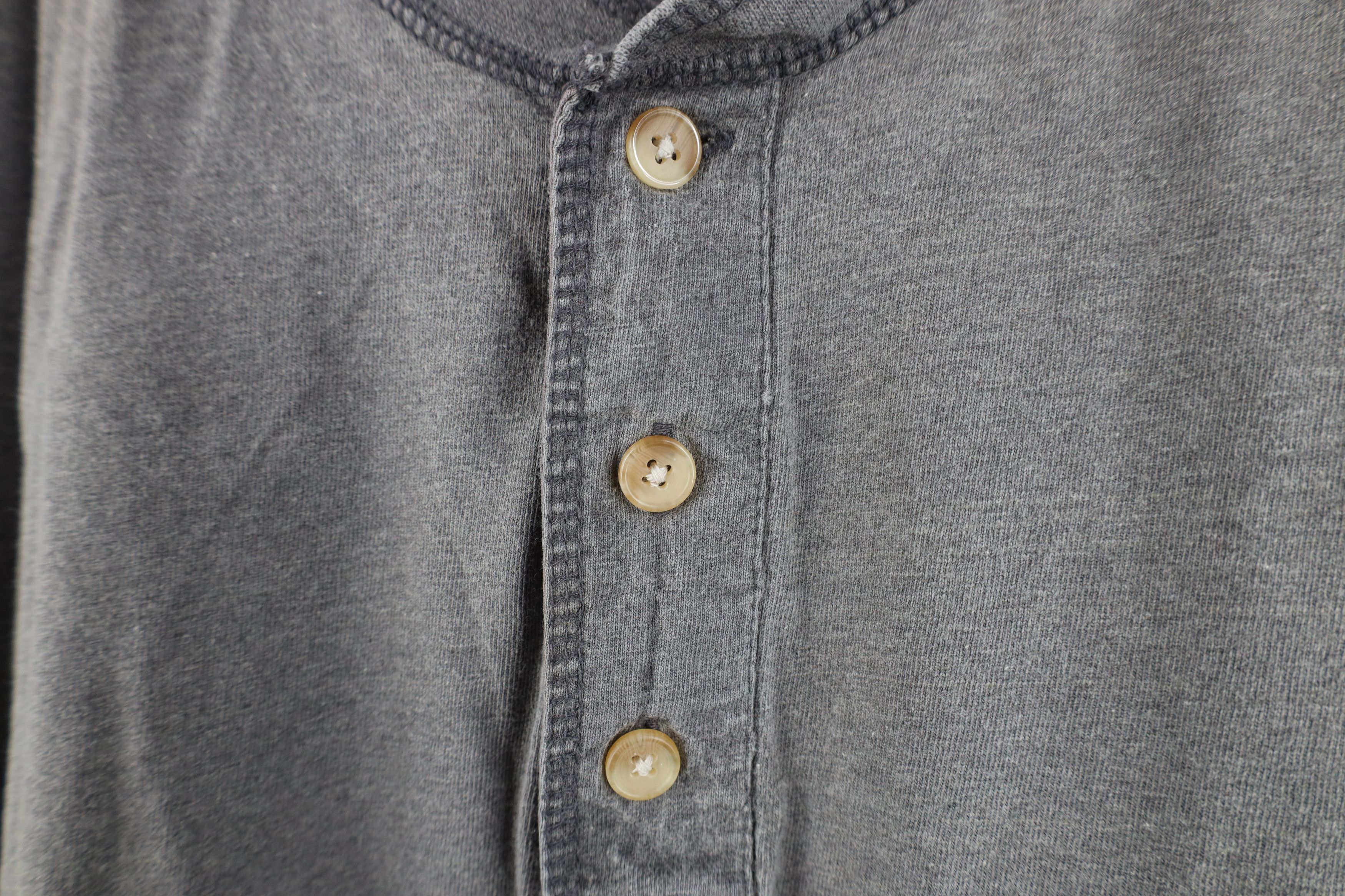 Vintage Vintage 90s Streetwear Stonewash Long Sleeve Henley T-Shirt Size US XL / EU 56 / 4 - 4 Thumbnail