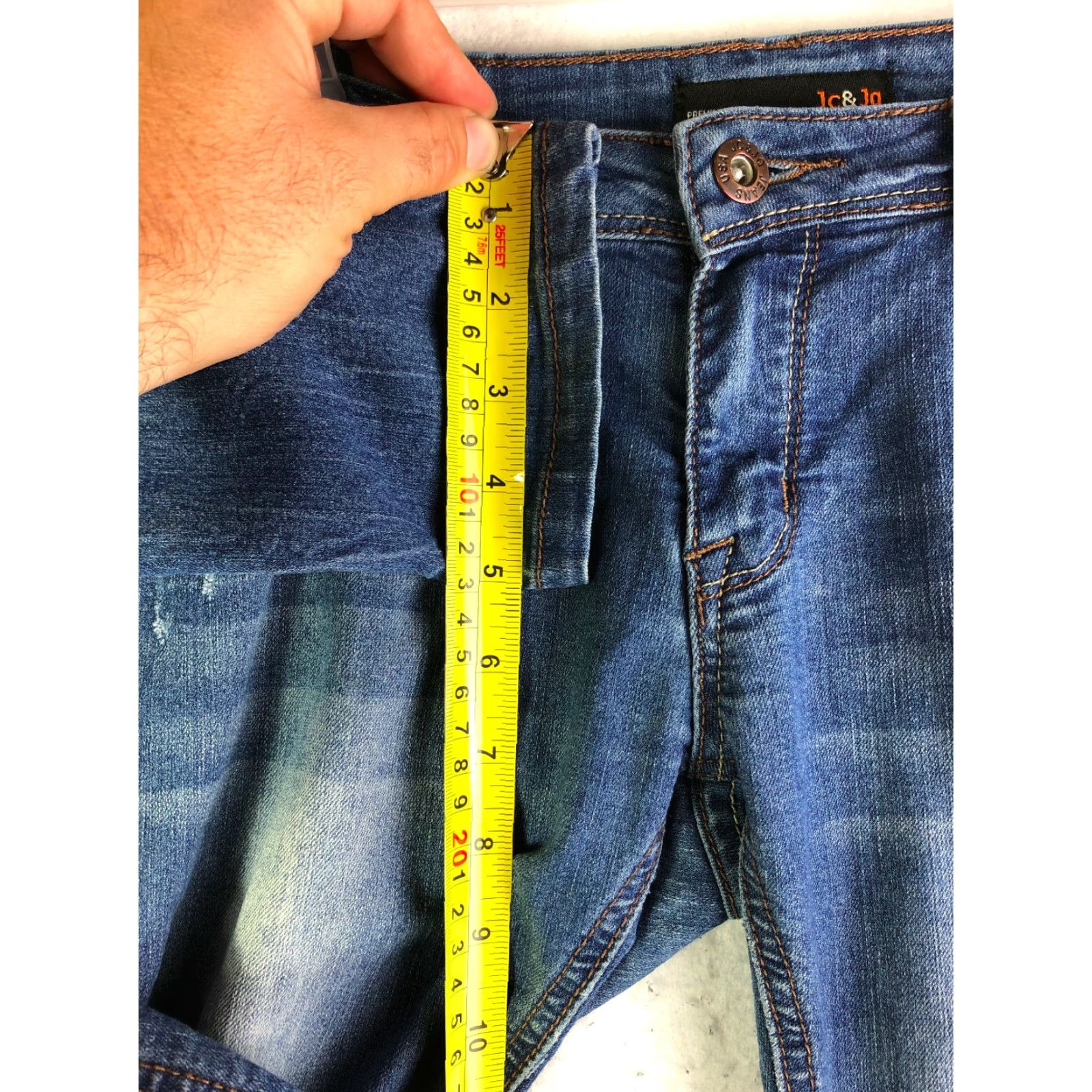 Denime Jc&Jq Jeans Mid Rise Skinny Juniors Size 5 Blue Denim Jeans Womens Regular Rise Slim Fit Vintage N/A Size 27" / US 4 / IT 40 - 6 Thumbnail