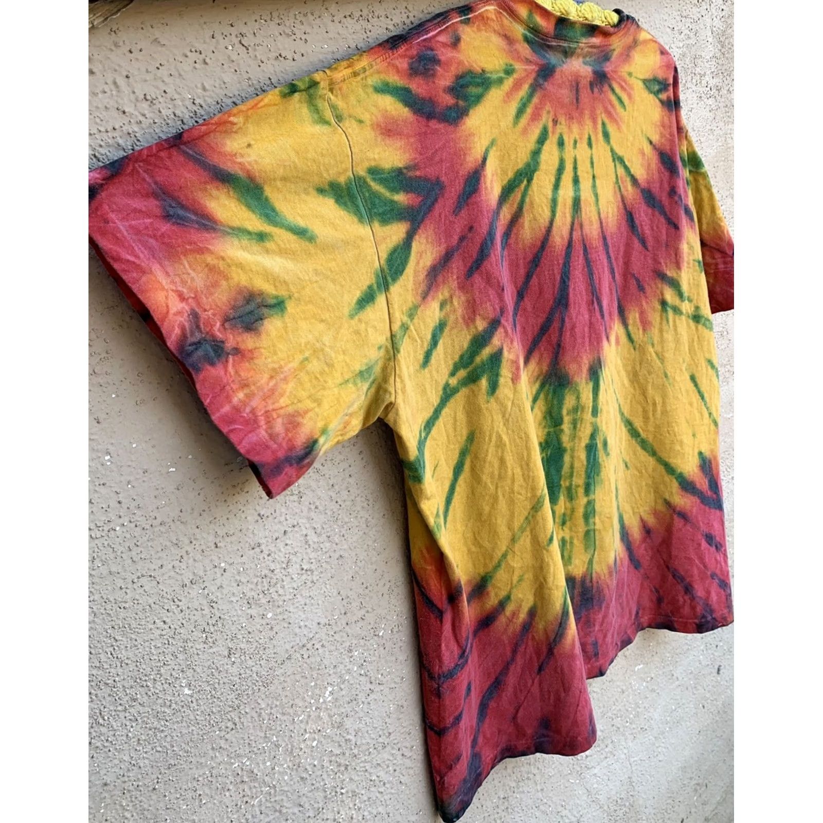 Vintage VINTAGE Jamaica Me Crazy embroidered t shirt tie dye tee single stitch 2XL or 3XL Size US XXL / EU 58 / 5 - 3 Thumbnail