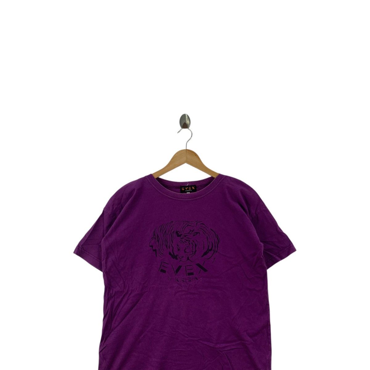 Krizia Uomo Vintage KRIZIA UOMO EVEX Tiger Illustration Tee Shirt Top Size M / US 6-8 / IT 42-44 - 2 Thumbnail