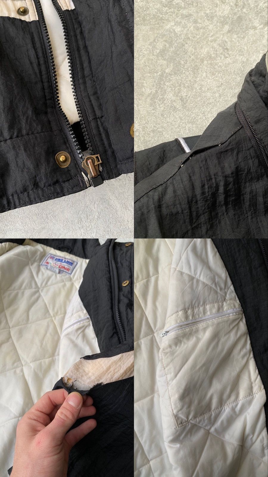 NFL Oakland Raiders 90'S Apex One Full zip Proline Bomber Jacket Size US M / EU 48-50 / 2 - 9 Thumbnail