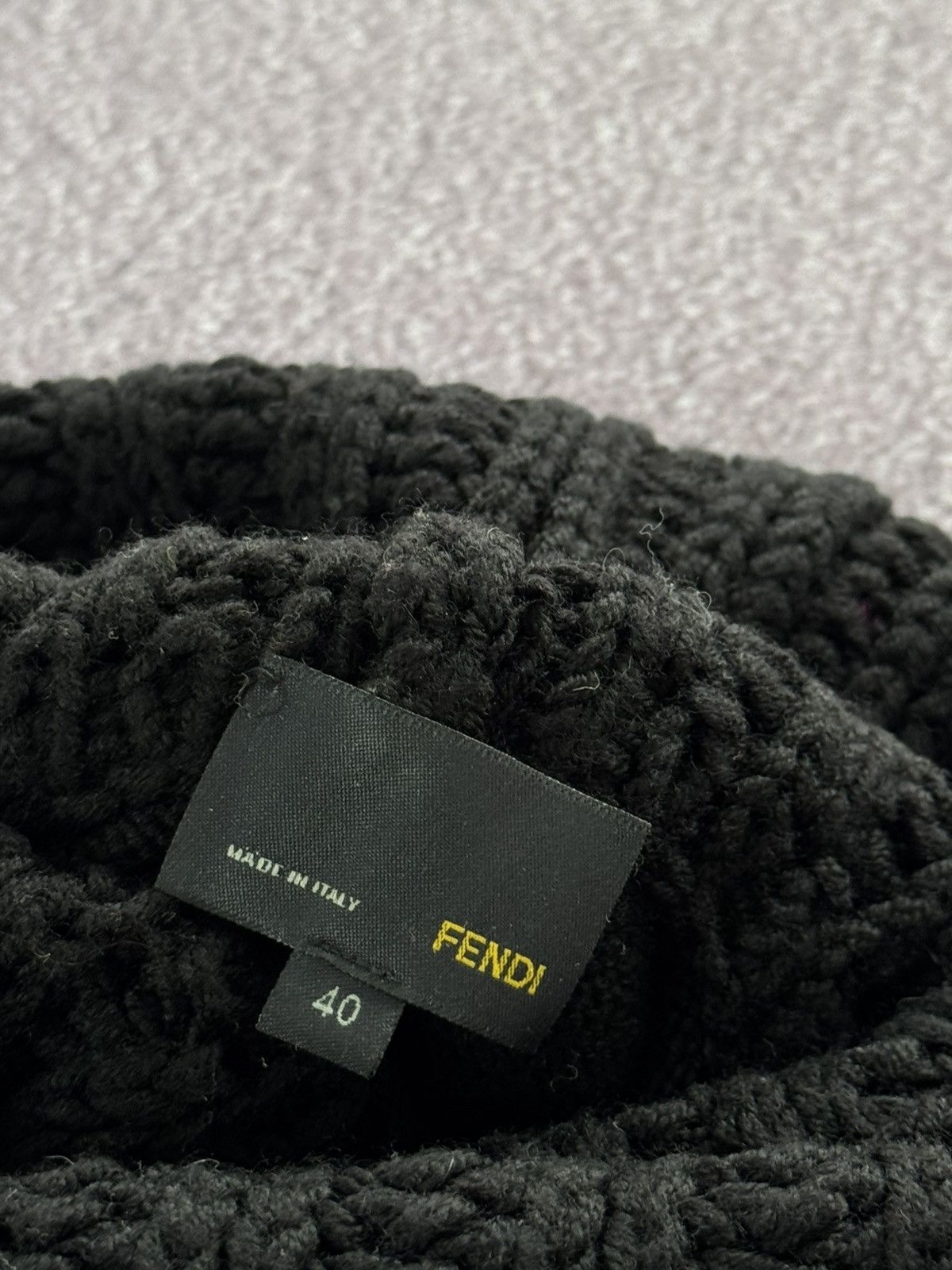 Fendi Vintage Heavy Knit Fendi 90s Designer Sweater Size S / US 4 / IT 40 - 8 Thumbnail
