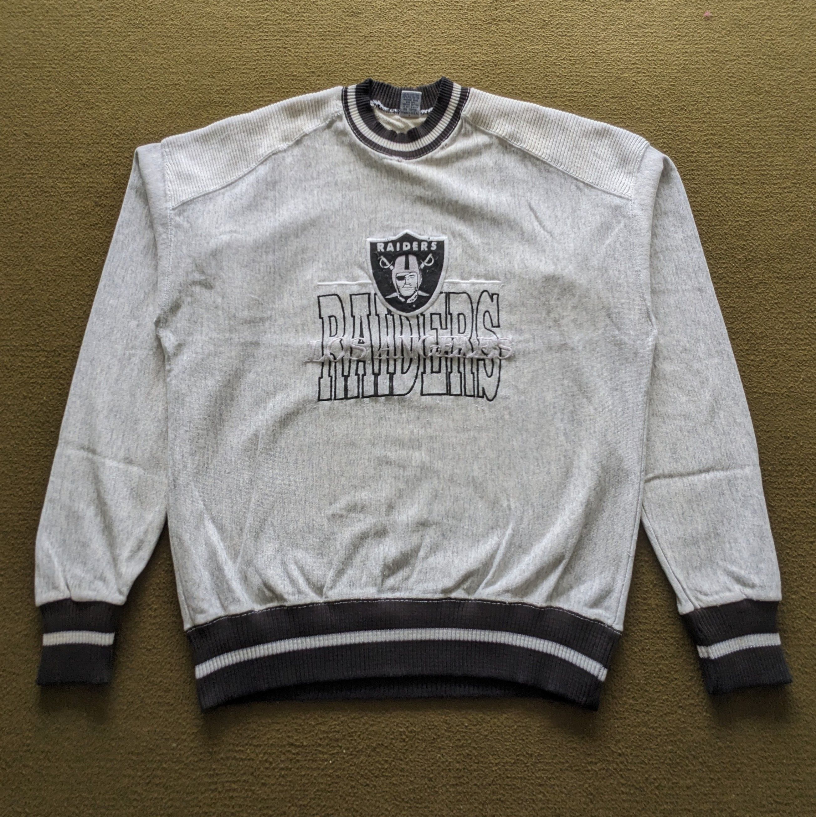 Vintage Vintage OAKLAND RAIDERS Los Angeles American NFL Sweatshirt Size US M / EU 48-50 / 2 - 1 Thumbnail