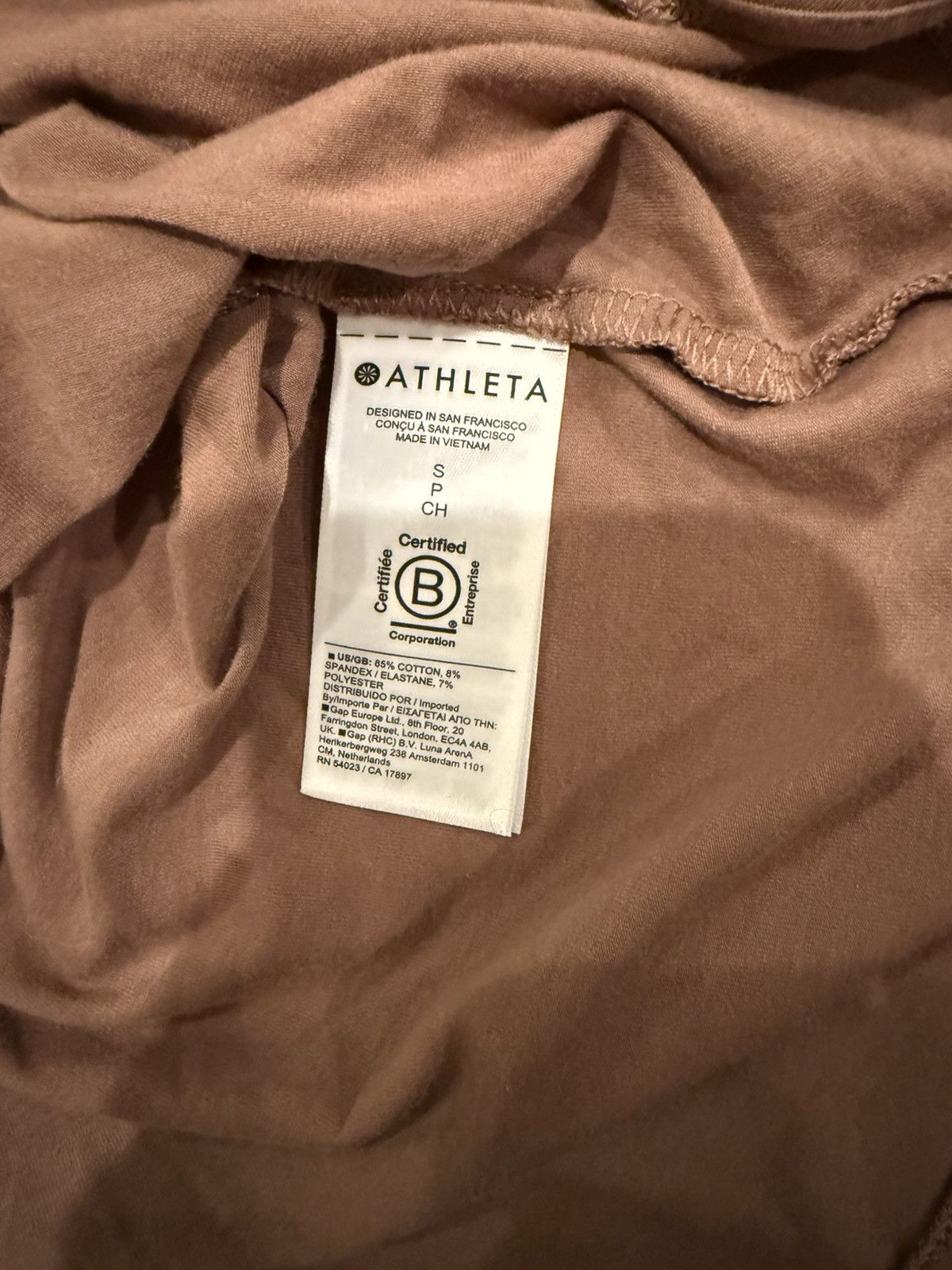 Athleta Athleta Brown V-Neck Cap Sleeve Tee - Size Small Petite Size XXS / US 00 / IT 34 - 7 Thumbnail