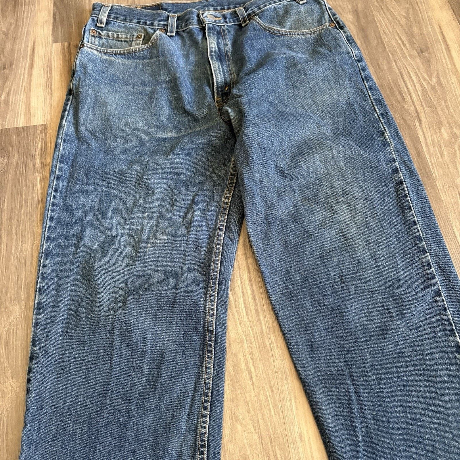 Levi's × Vintage Vintage Levis 550 Jeans 34x31 Dark Wash Red Tab Denim Size US 34 / EU 50 - 3 Thumbnail