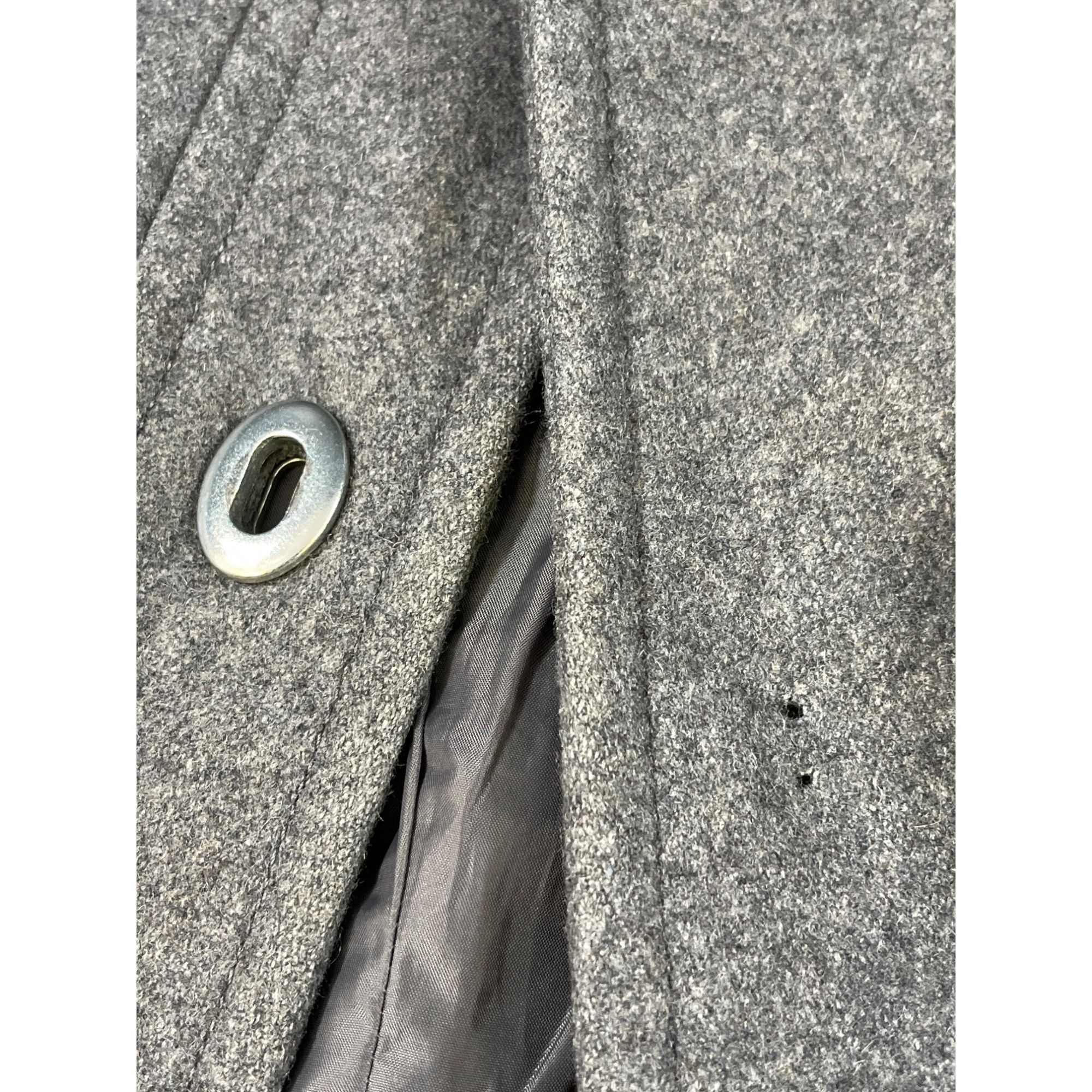 Express Express Women's Grey Long Trench Coat Size S SKU 5772 Size S / US 4 / IT 40 - 7 Thumbnail