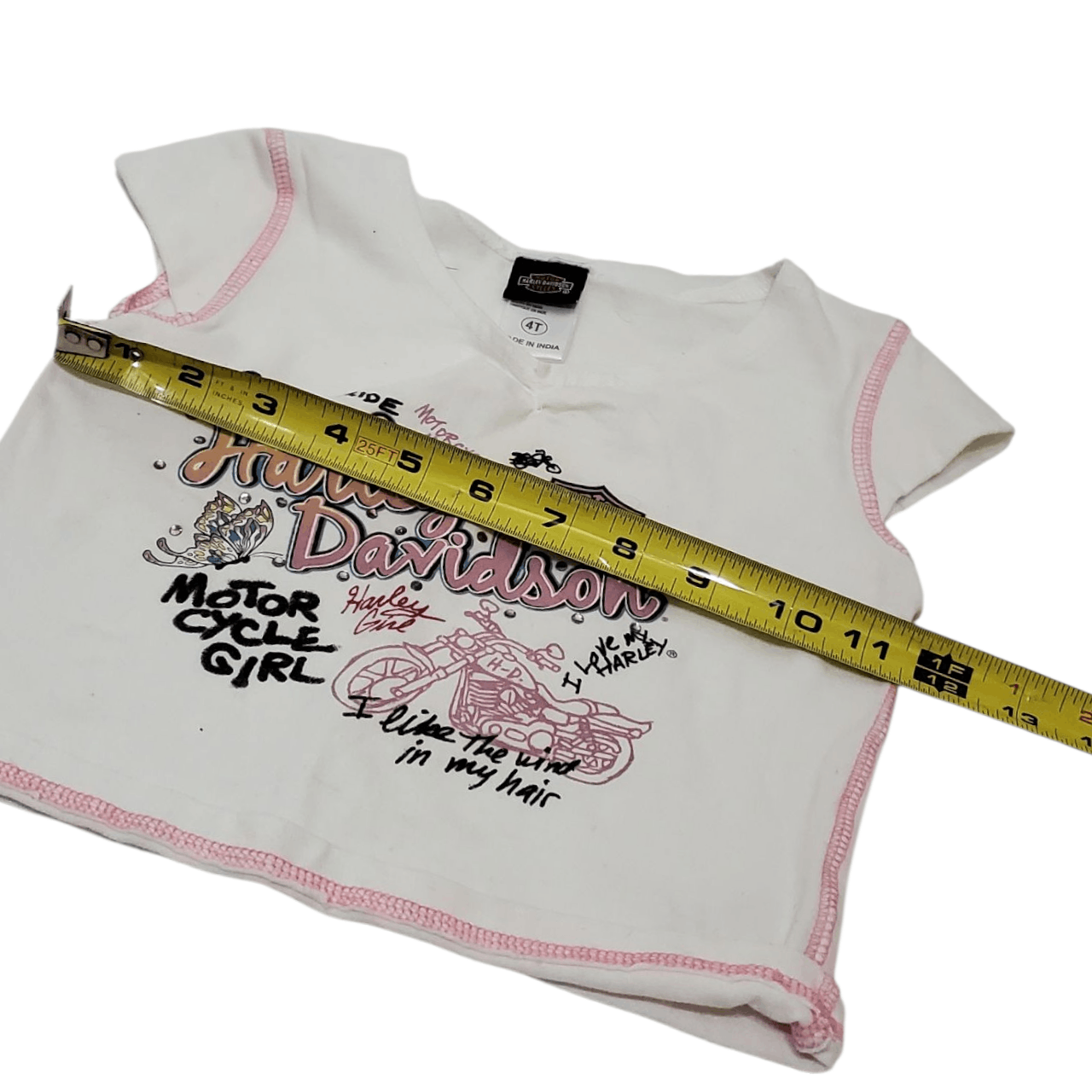 Harley Davidson Y2K Harley Davidson Rhinestone Toddler T-Shirt Size S / US 4 / IT 40 - 5 Thumbnail