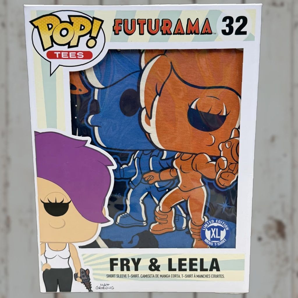 Vintage Funko Pop Tees Futurama Fry & Leela Shirt Mens XL Graphic Tee Limited Edition Size US XL / EU 56 / 4 - 1 Thumbnail