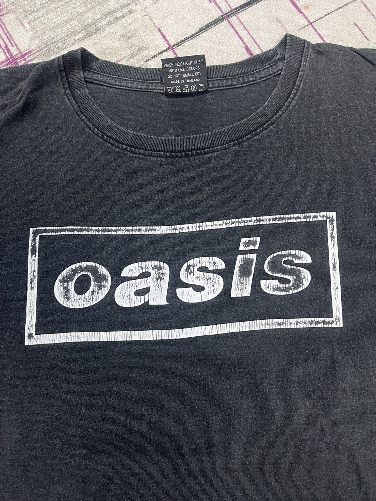 Band Tees VINTAGE OASIS BOX LOGO T-SHIRT VERY RARE Size US L / EU 52-54 / 3 - 2 Thumbnail