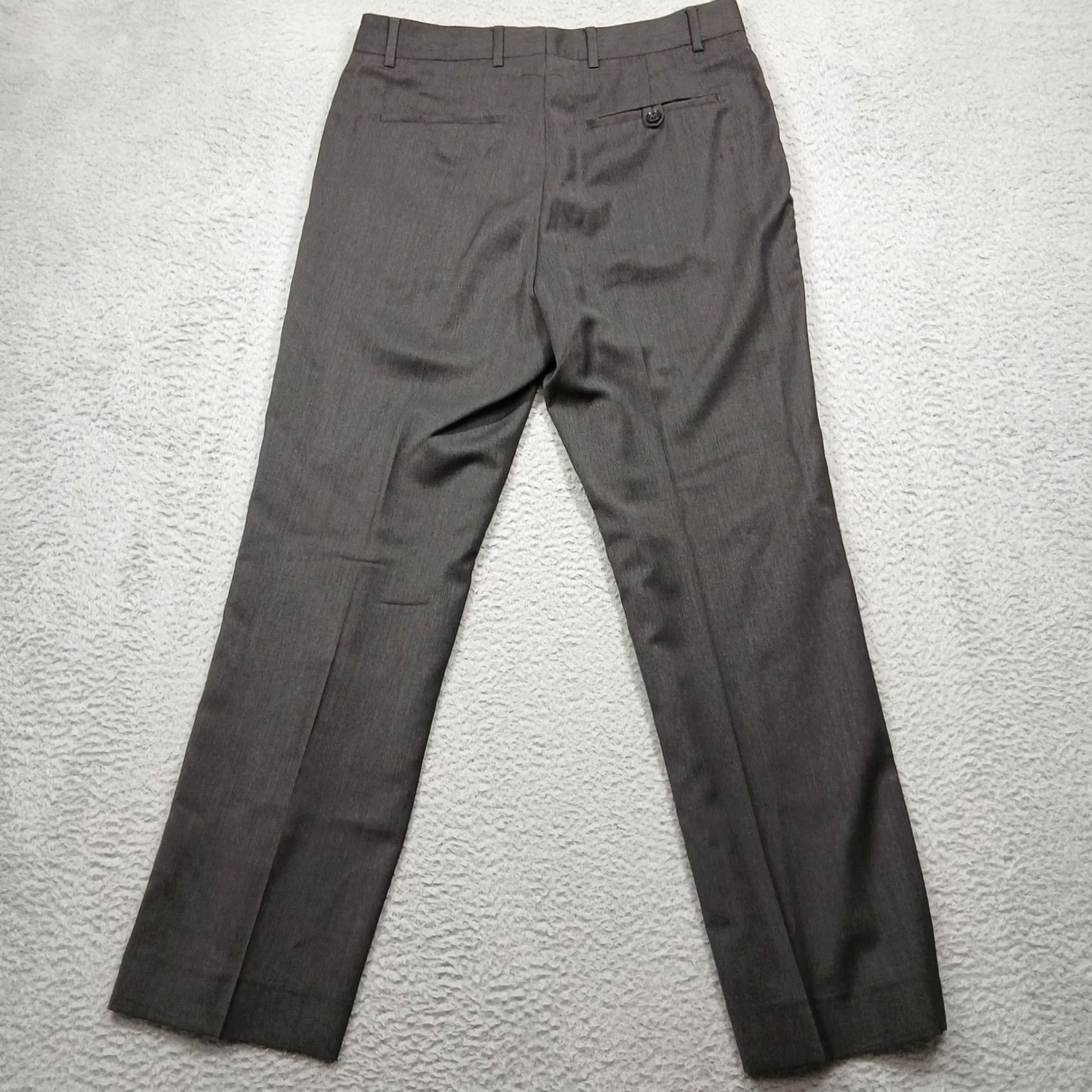 Banana Republic VINTAGE Banana Republic Mens Dress Pants Gray Wool 31x30 Cerruti Fabric Modern Classic Fit Workwear Mens Size US 31 - 3 Thumbnail
