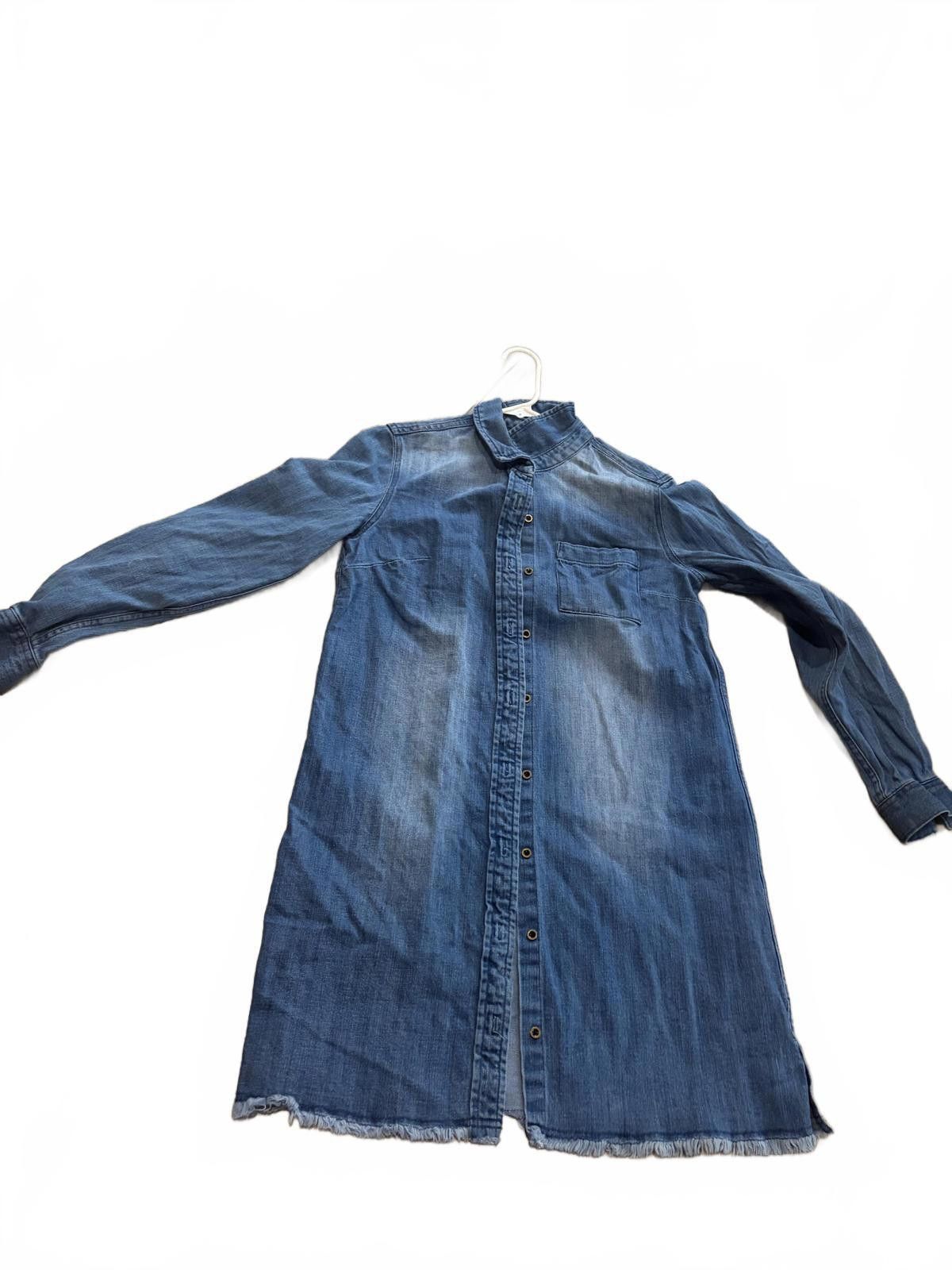 Other Natural Reflections Denim ButtonUp Shirt Dress Long Sleeve 6 Size M / US 6-8 / IT 42-44 - 4 Thumbnail