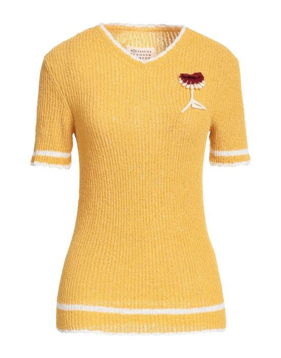 image of Maison Margiela O1W1Db10324 Sweaters In Yellow, Women's (Size XL)