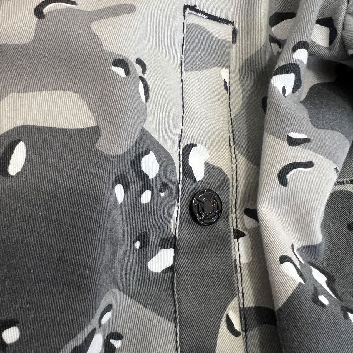 Number (N)ine ARTHUR HOPE DEL MOON × FOSTEX White Camo MA-1 Bomber Jacket Size US XL / EU 56 / 4 - 8 Thumbnail