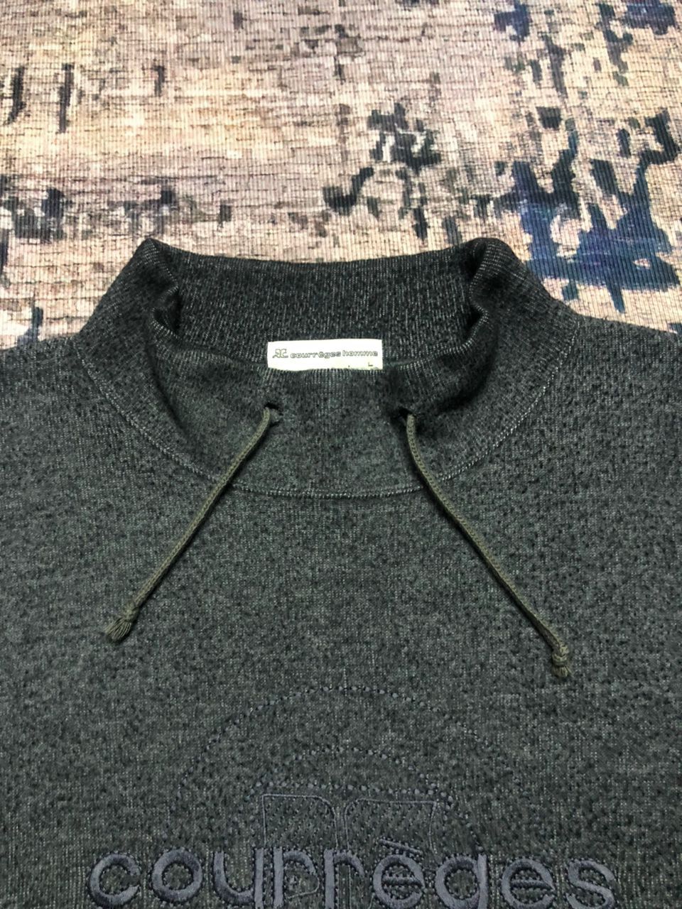 Courreges Courreges Homme Sweatshirt Center Spell Out With Logo Size US L / EU 52-54 / 3 - 4 Thumbnail