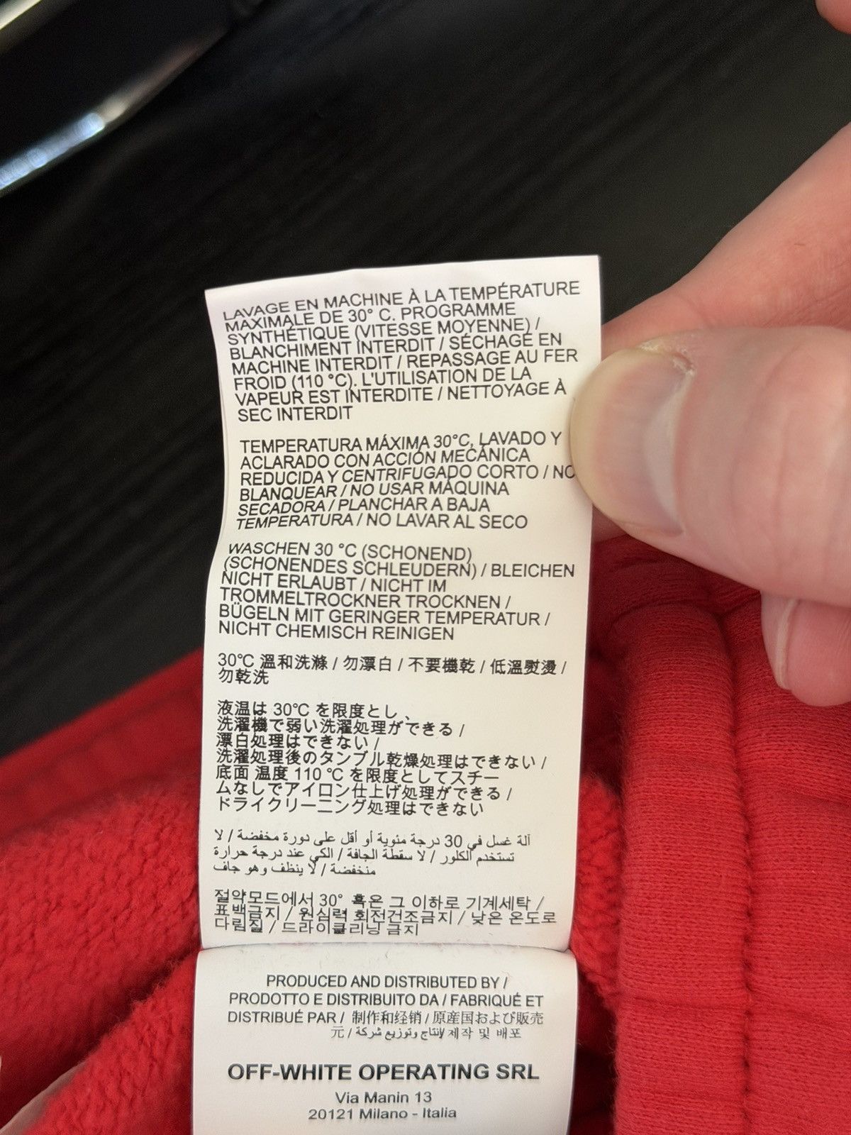 Off-White Off-White FW19/20 Red Sweatpants Size US 33 - 18 Thumbnail