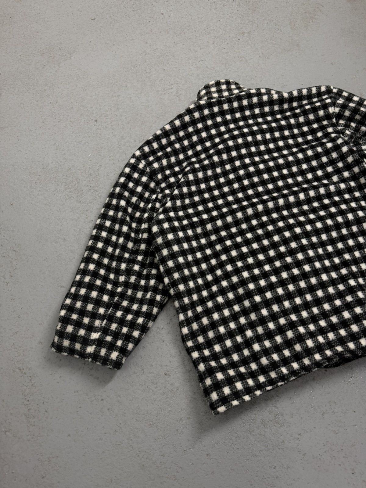 Vintage True Vintage 50s Benson Checkered Wool/ Cashmere Swing Coat Size XL / US 12-14 / IT 48-50 - 15 Thumbnail