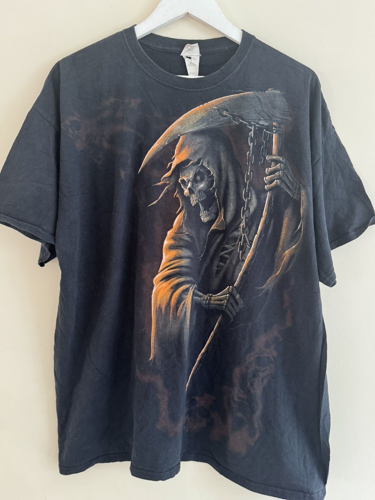 Fruit Of The Loom Y2K Fruit of the Loom Grim Reaper Graphic Tee - Size 2XL Size US XXL / EU 58 / 5 - 1 Thumbnail