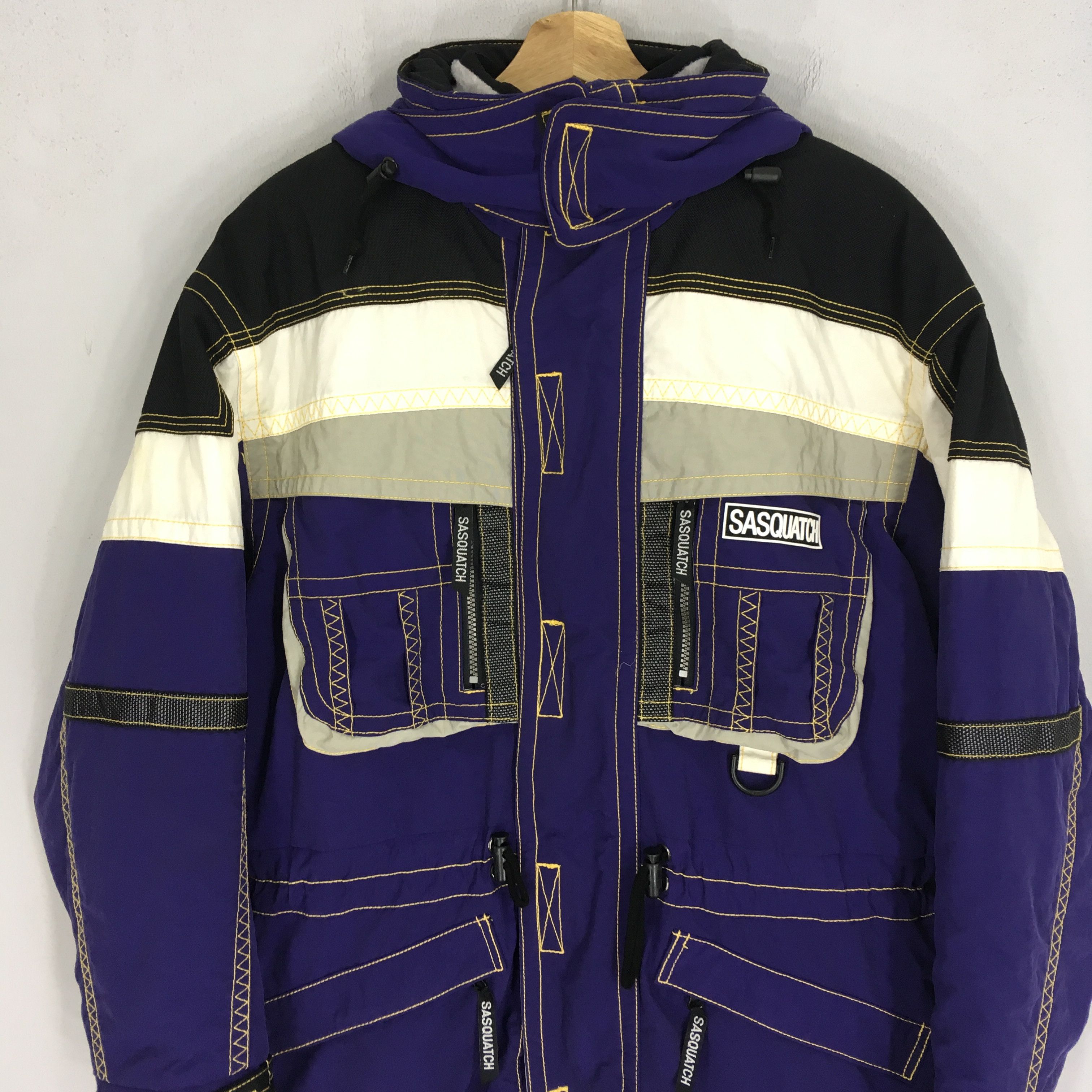Sasquatchfabrix Vintage 90's Retro Sasquatch Ski Suit Hoodie Jacket Size US M / EU 48-50 / 2 - 4 Thumbnail