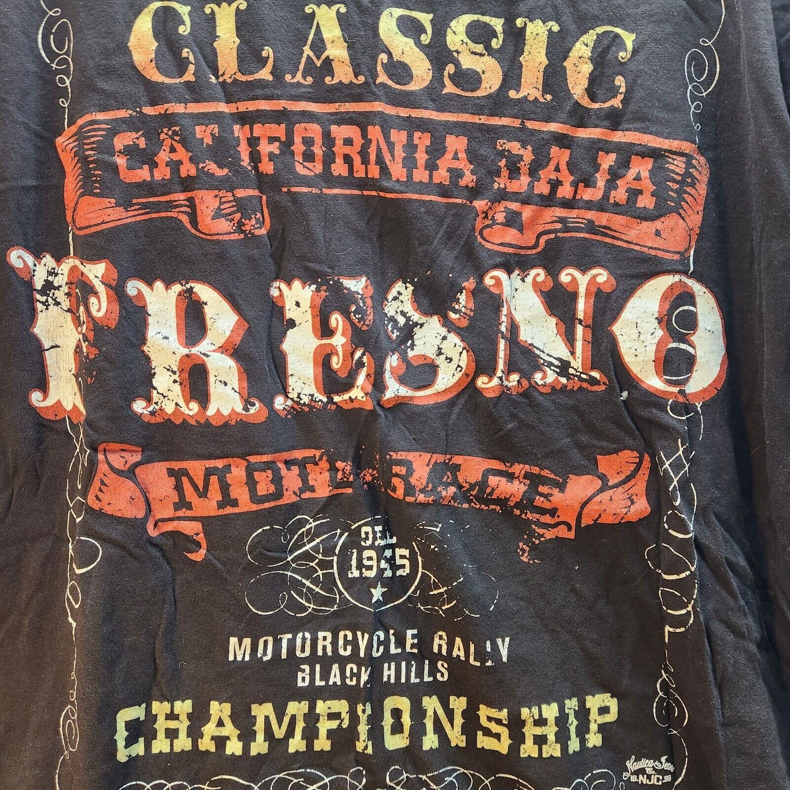 Nautica Nautica Motorcycle Rally Tshirt Mens Size 2XL Black Size US XXL / EU 58 / 5 - 4 Thumbnail