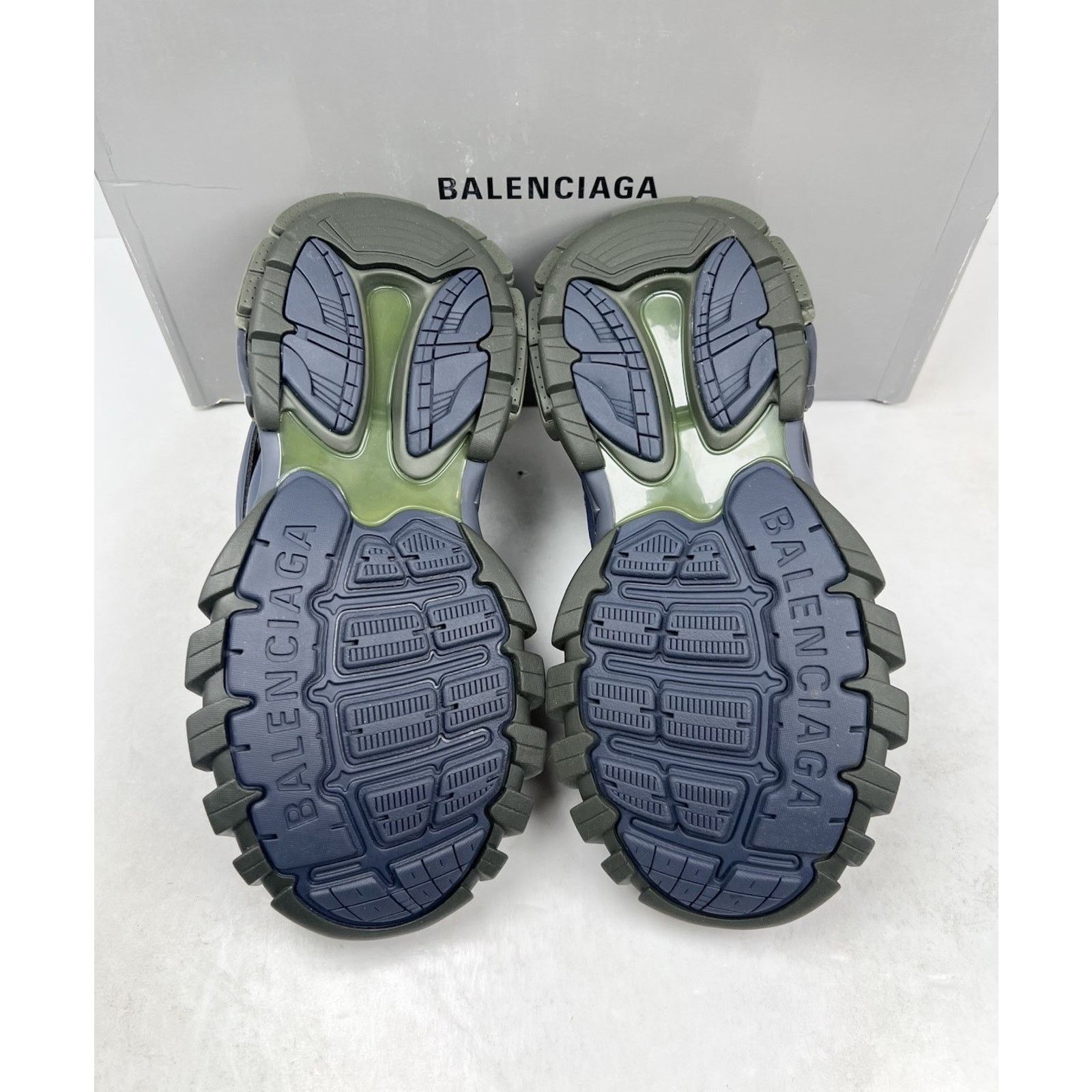 Balenciaga Size 40EU/7US - Balenciaga Track Green/Navy/Yellow NEW Size US 7 / EU 40 - 7 Thumbnail