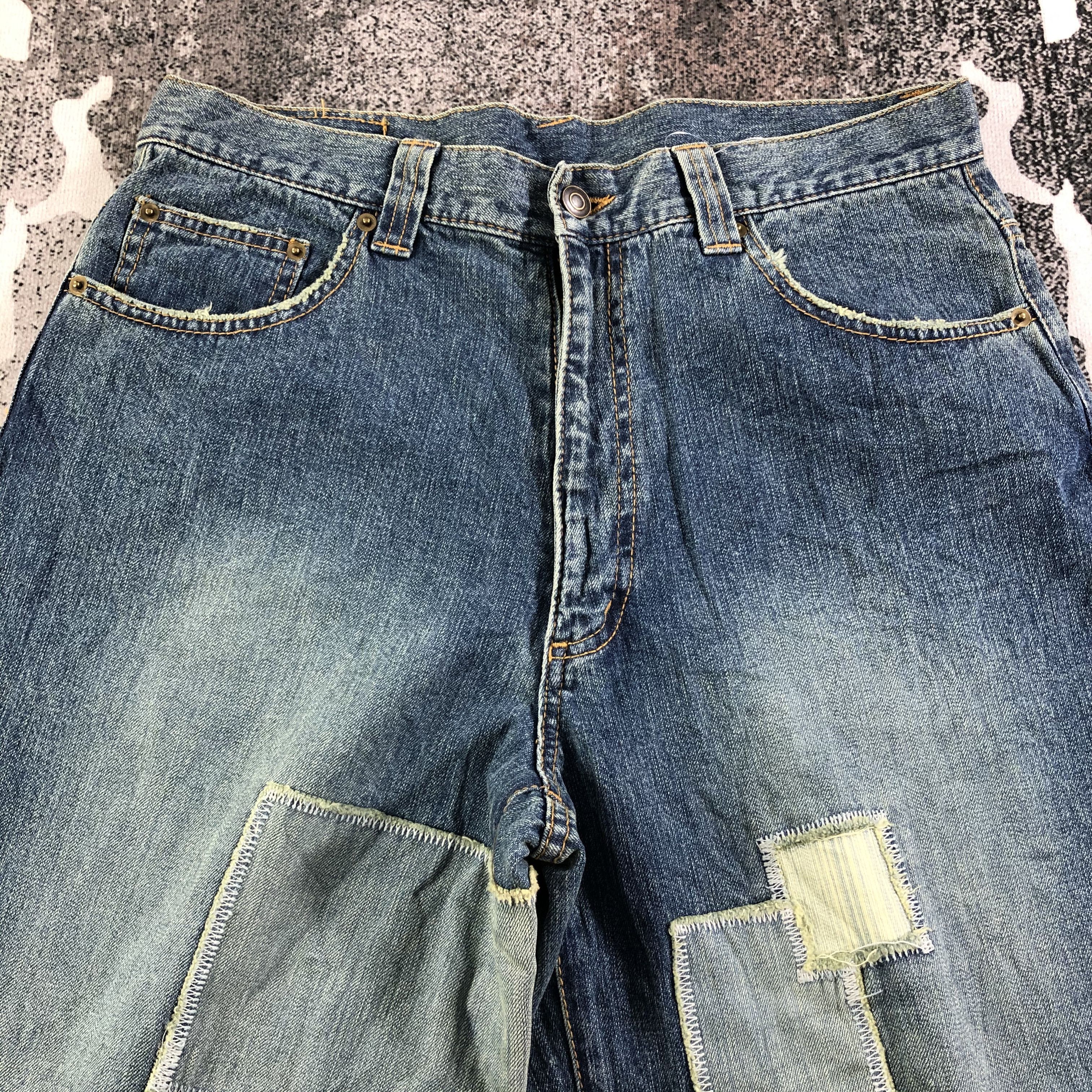 Tony Hawk Tony Hawk Patchwork Baggy Jeans KJ2046 Size US 33 - 3 Thumbnail