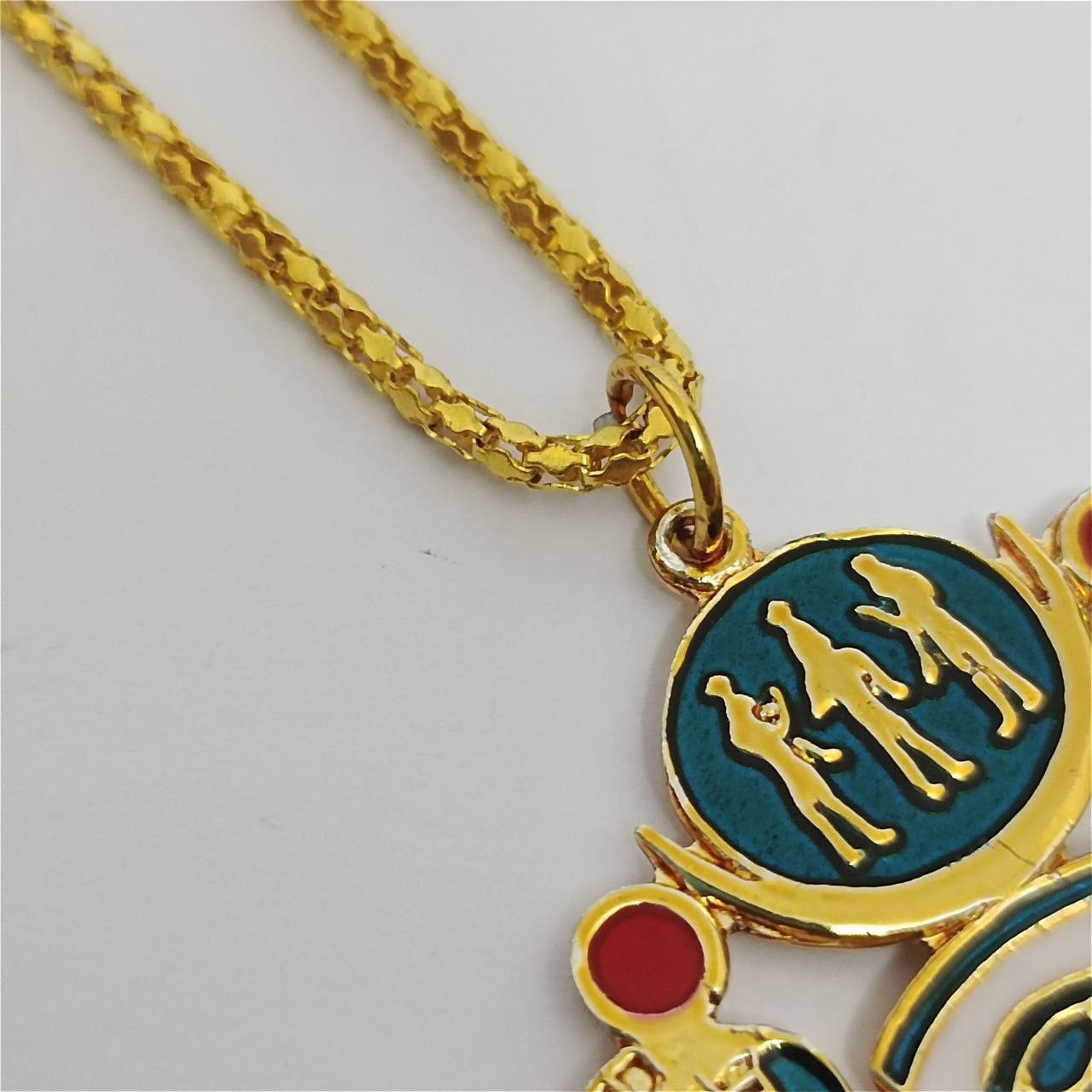 Other Egyptian Scarab Pendant – Gold Plated, Enamel Inlay Size ONE SIZE - 5 Thumbnail