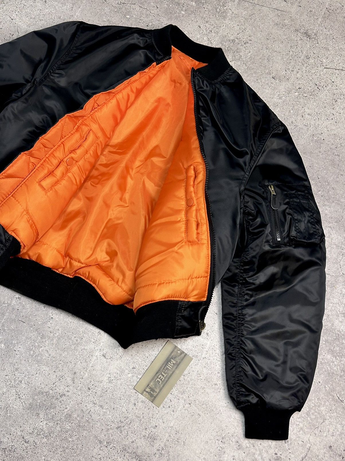 14th Addiction Japan Jacket Mil-tec Black MA-1 bomber Japan Goa Opium Y2K Size US M / EU 48-50 / 2 - 6 Thumbnail