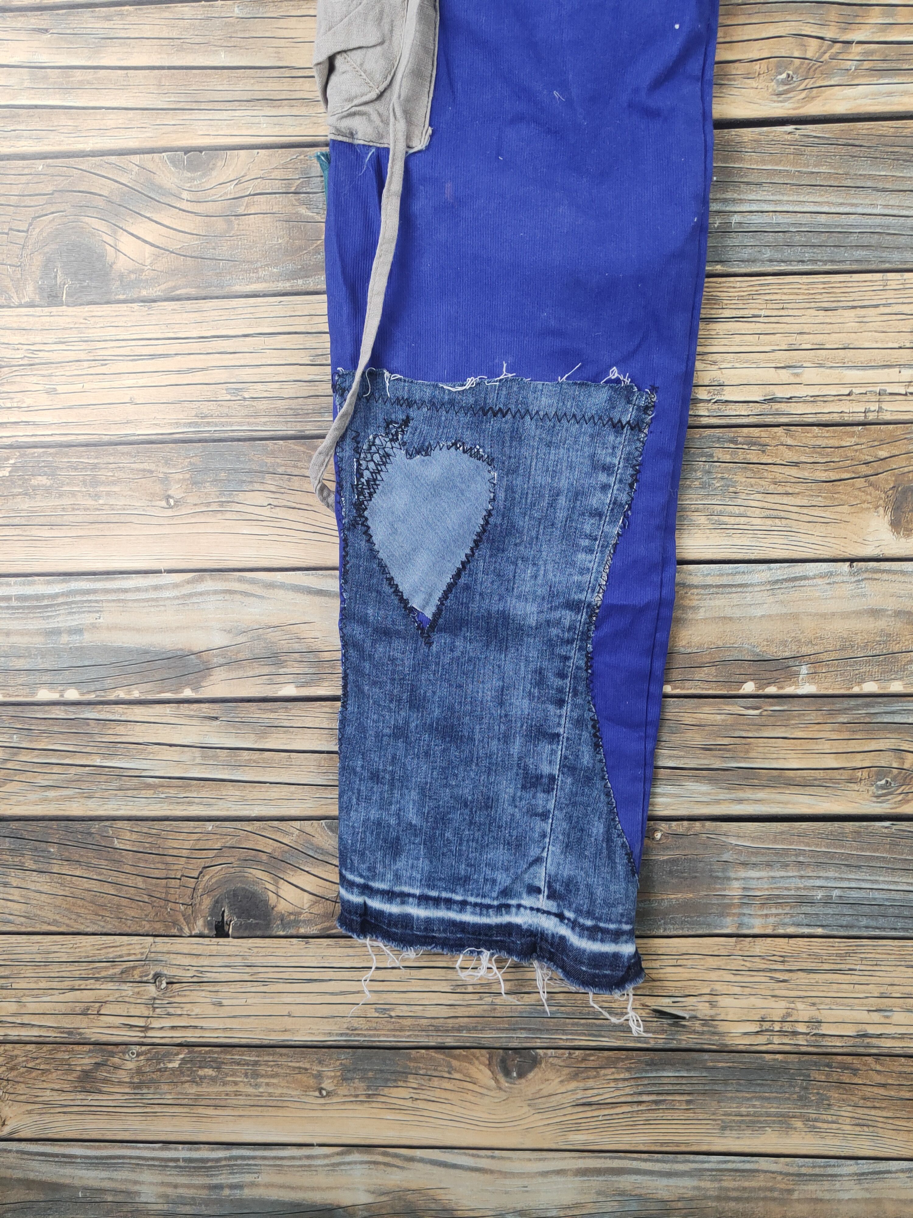 Japanese Brand DL Shop TK custom patchwork rework reconstruct Pants #46-026 Size US 31 - 11 Thumbnail