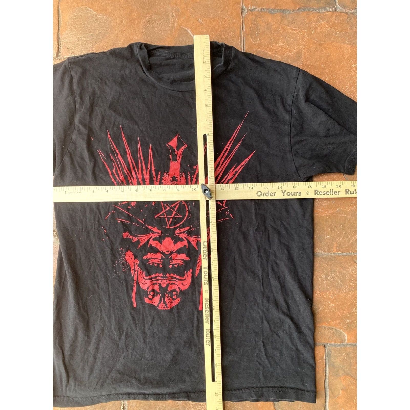 Vintage Motley Crue T Shirt Mens Medium Black The Future Is Ours 2022 Stadium Tour Graphic Print Crew Neck Short Sleeve Cotton Knit Regular Fit Size US M / EU 48-50 / 2 - 4 Thumbnail