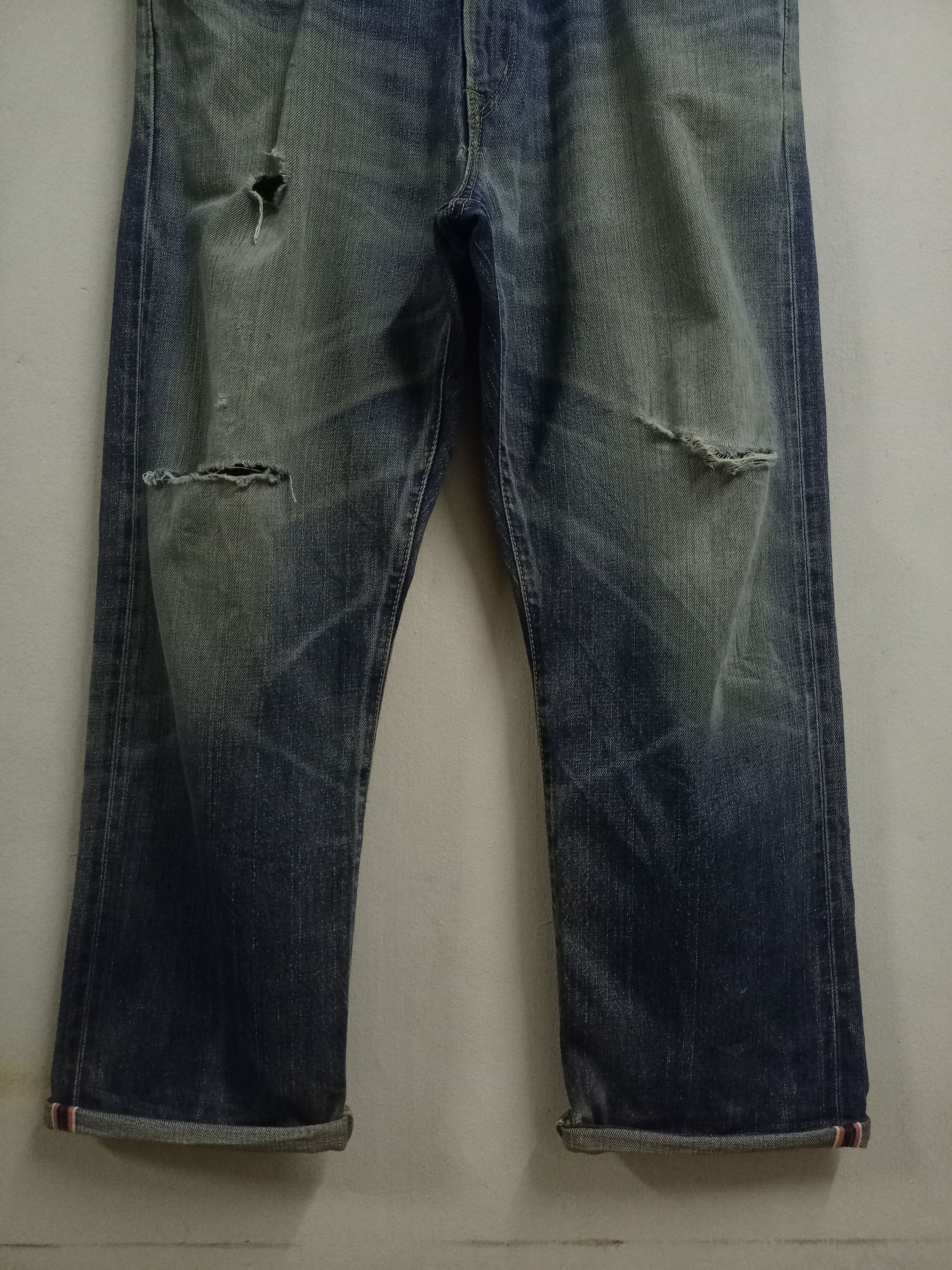 Edwin × Japanese Brand Vintage Edwin Japan Selvedge Buckle Back Baggy Jeans Size US 36 / EU 52 - 5 Thumbnail