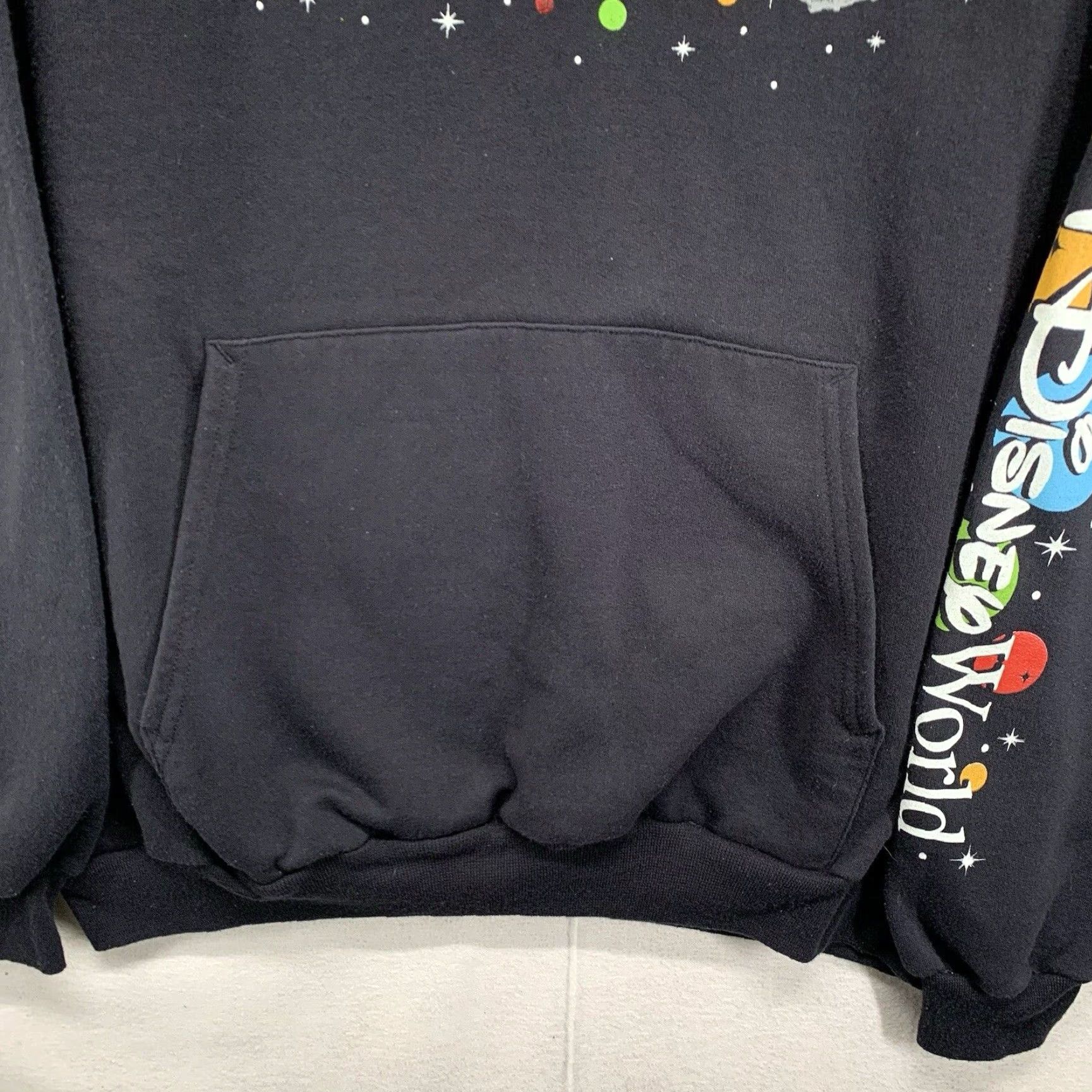 Disney VINTAGE Disney Hoodie Adult XL Black Cotton Fleece Mickey Minnie Stitch Graphic 2011 Disneyland Unisex Pullover Size US XL / EU 56 / 4 - 6 Thumbnail