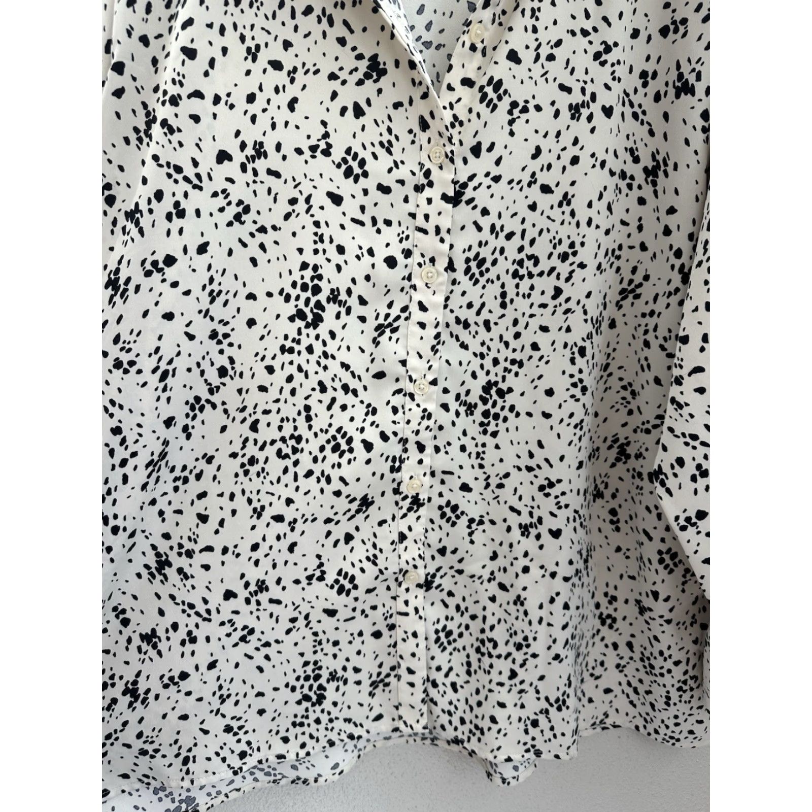 Vintage A New Day Womens Shirt Size XXL Tan Black Animal Print Long Sleeve Button Up Size XXL / US 16-18 / IT 52-54 - 3 Thumbnail