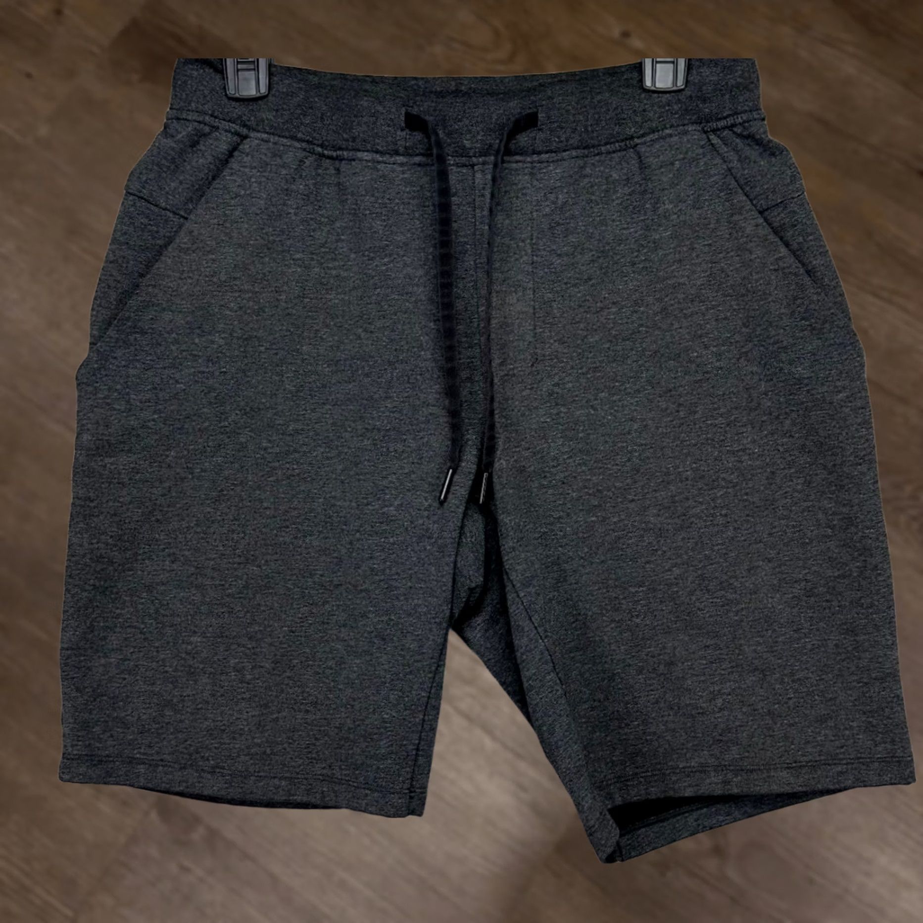 Lululemon Lululemon Mens Sweat Shorts Grey Drawstring Elastic Waist 28 Inseam 9.5 Cotton Polyester Spandex Activewear Shorts Mens Regular Fit Size US 31 - 1 Thumbnail