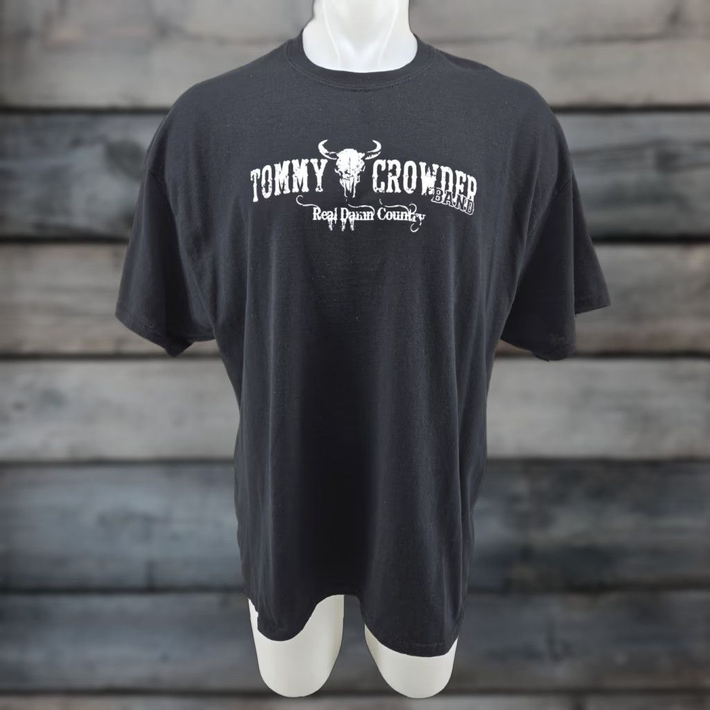 Gildan VINTAGE Tommy Crowder Band River Rat Nation Shirt Mens 2XL Black Short Sleeve T-Shirt Gildan Size US XXL / EU 58 / 5 - 1 Thumbnail