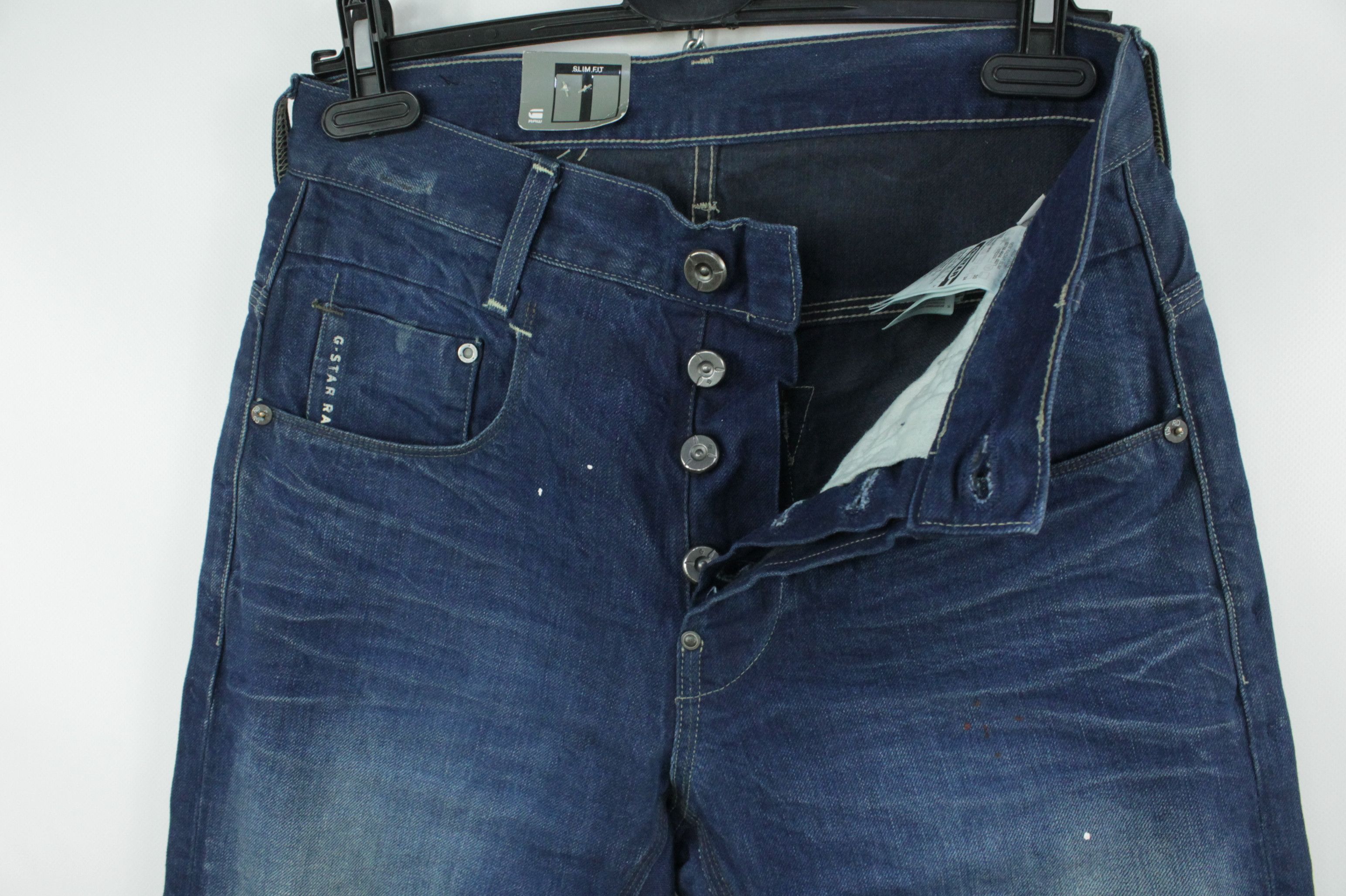 G-Star G-Star Raw New Radar Slim Fit Drops of paint Denim Jeans Size US 30 / EU 46 - 4 Thumbnail