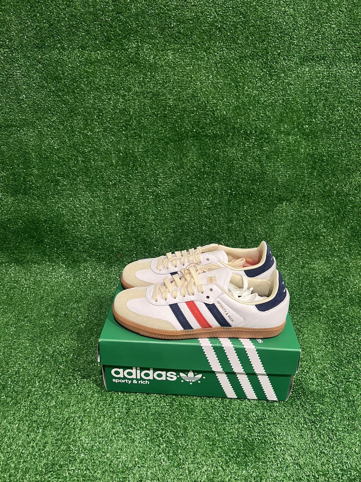 Adidas × Sporty & Rich Sporty & Rich x Samba OG 'USA' Size US 6.5 / EU 39-40 - 4 Thumbnail