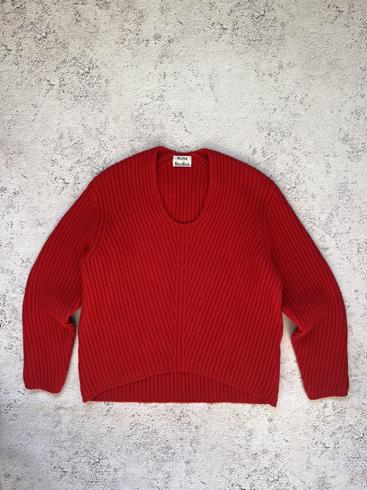 Acne Studios Women's Acne Studios Deborah L-wool Sweater Red Size S / US 4 / IT 40 - 3 Thumbnail
